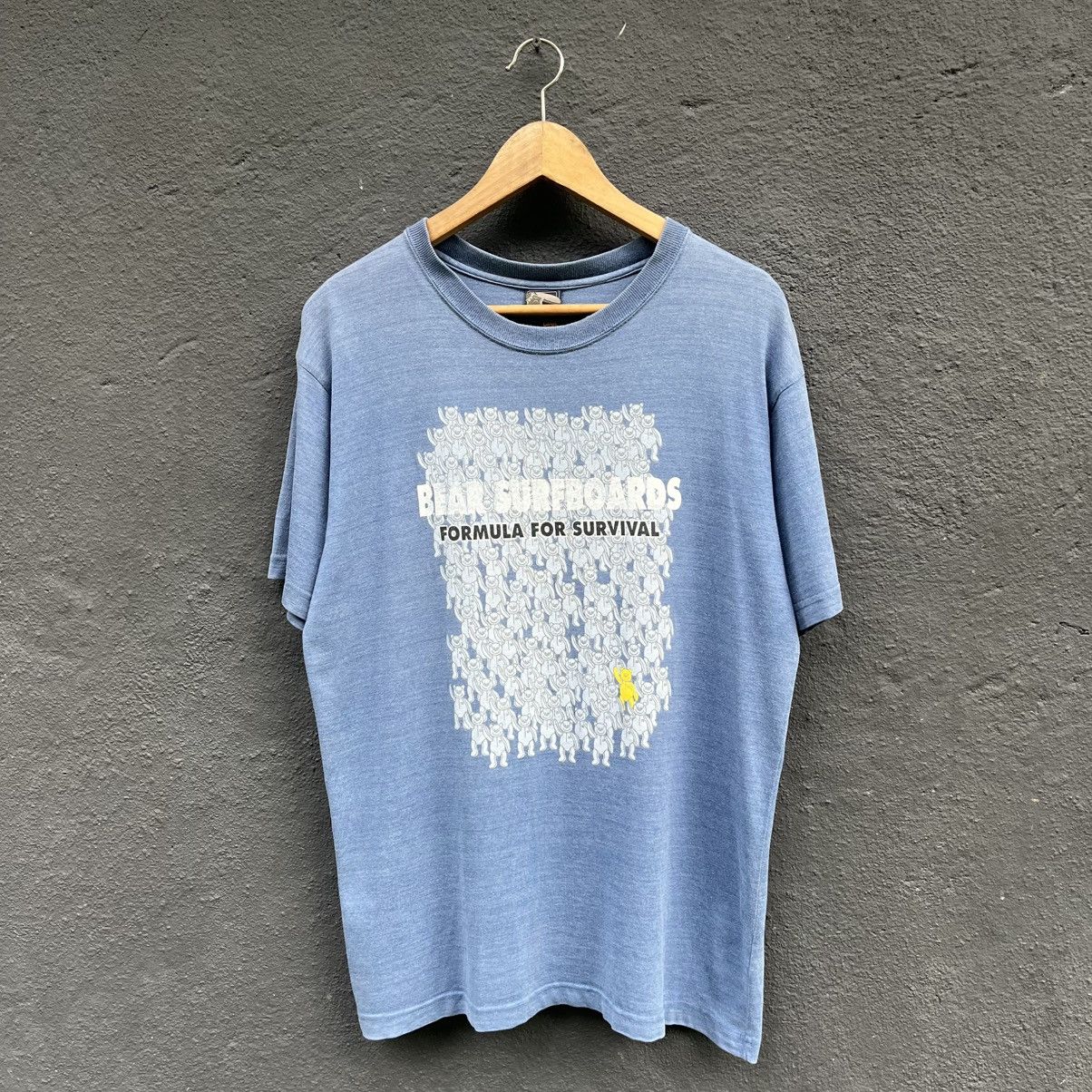 Thrashed Faded Vintage Bear SurfboardS Surfing Brand Tee
