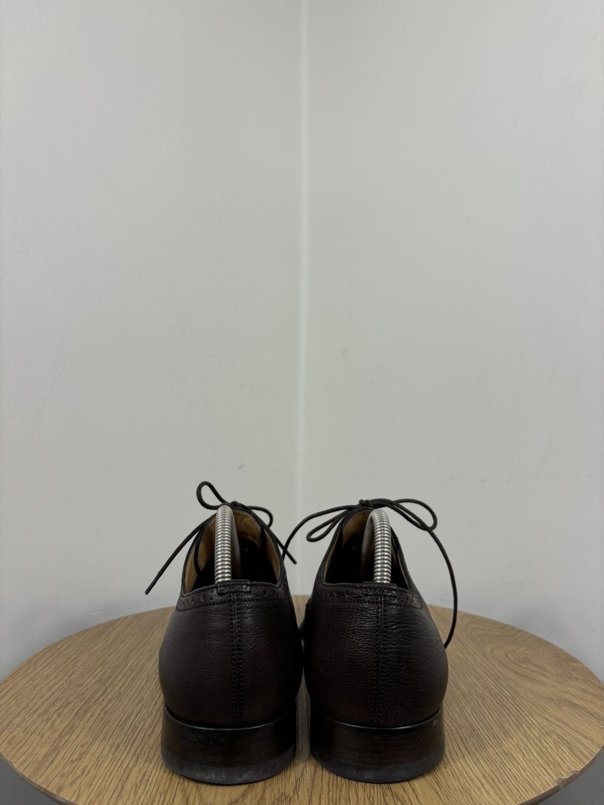 Bally Bally Drillor Men’s Cap Toe Luxury Brown Leather Derby Shoes Size US 8 / EU 41 - 9 Thumbnail
