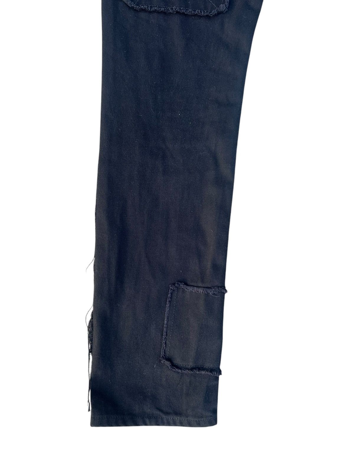Japanese Brand Vintage King Mob Japan Black Denim Bondage Trouser Jeans Size US 32 / EU 48 - 16 Thumbnail