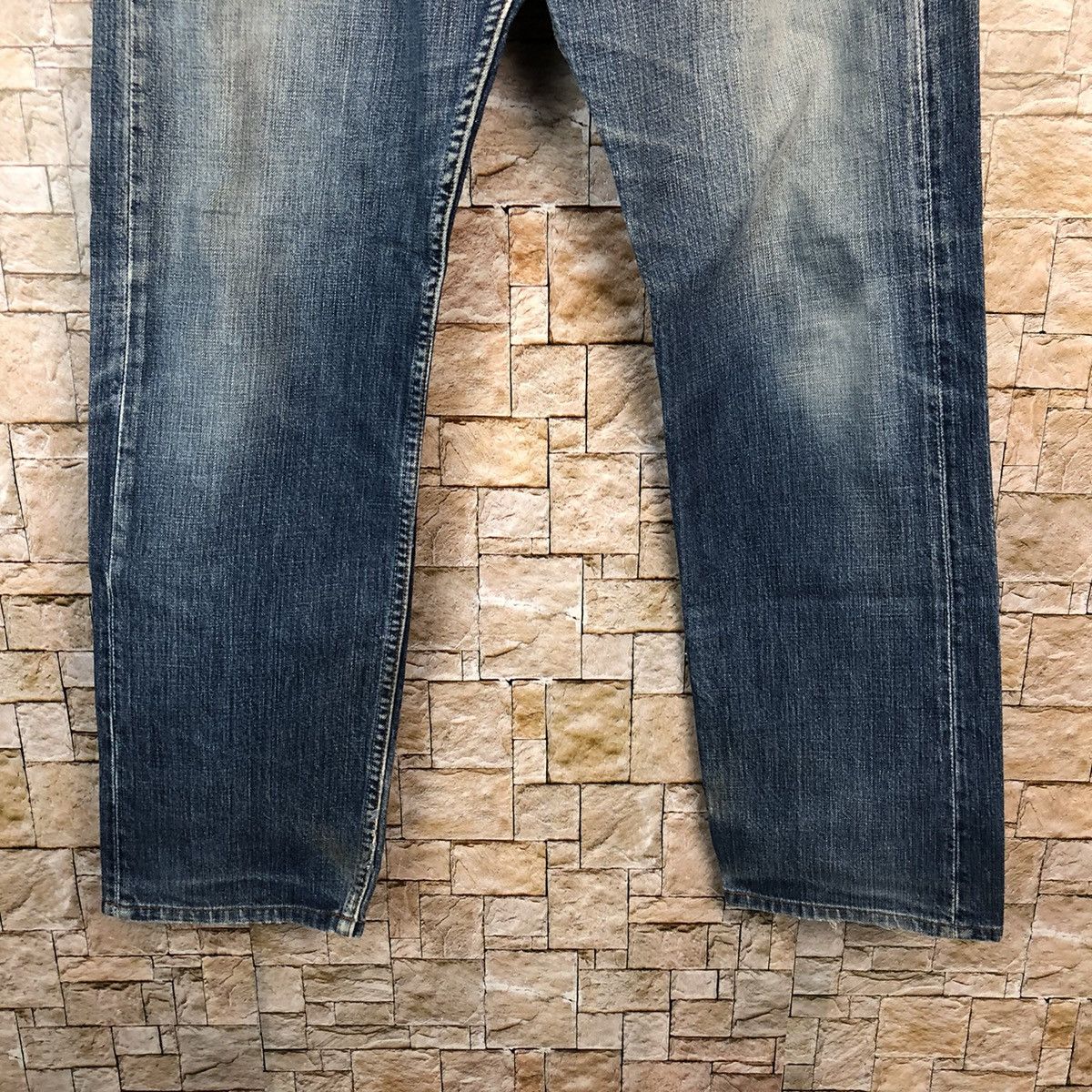 Levi's 501 Levis Blue Distressed Denim Pants #A970 Size US 30 / EU 46 - 7 Thumbnail