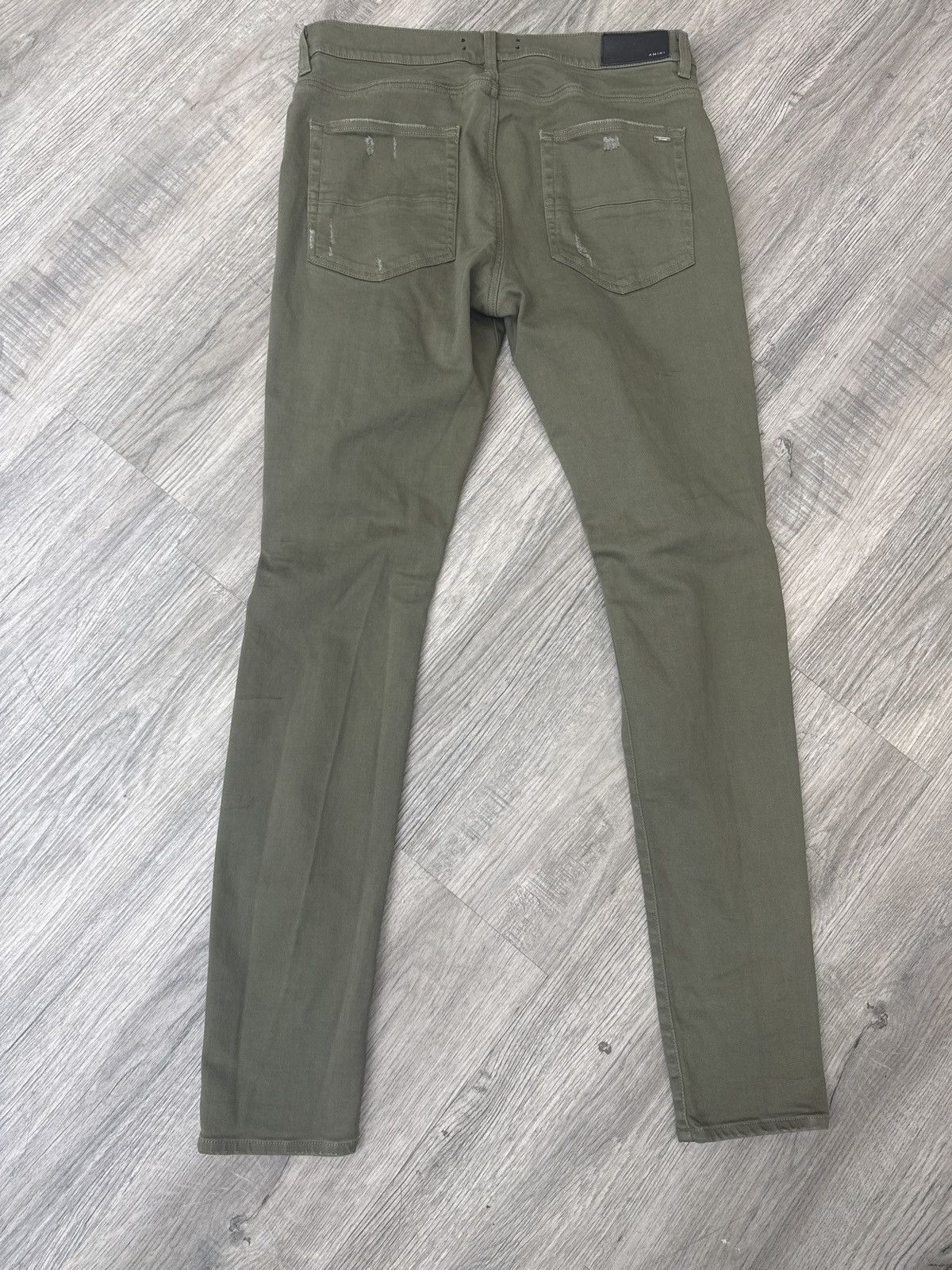 Amiri Amiri Thrasher Bandana Jeans - Olive Green Size US 34 / EU 50 - 3 Thumbnail