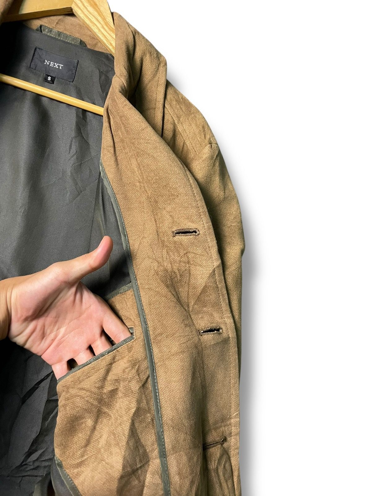 Japanese Brand × NEXT Next Brand Men’s Suede Leather Coat (58) Size US S / EU 44-46 / 1 - 7 Thumbnail
