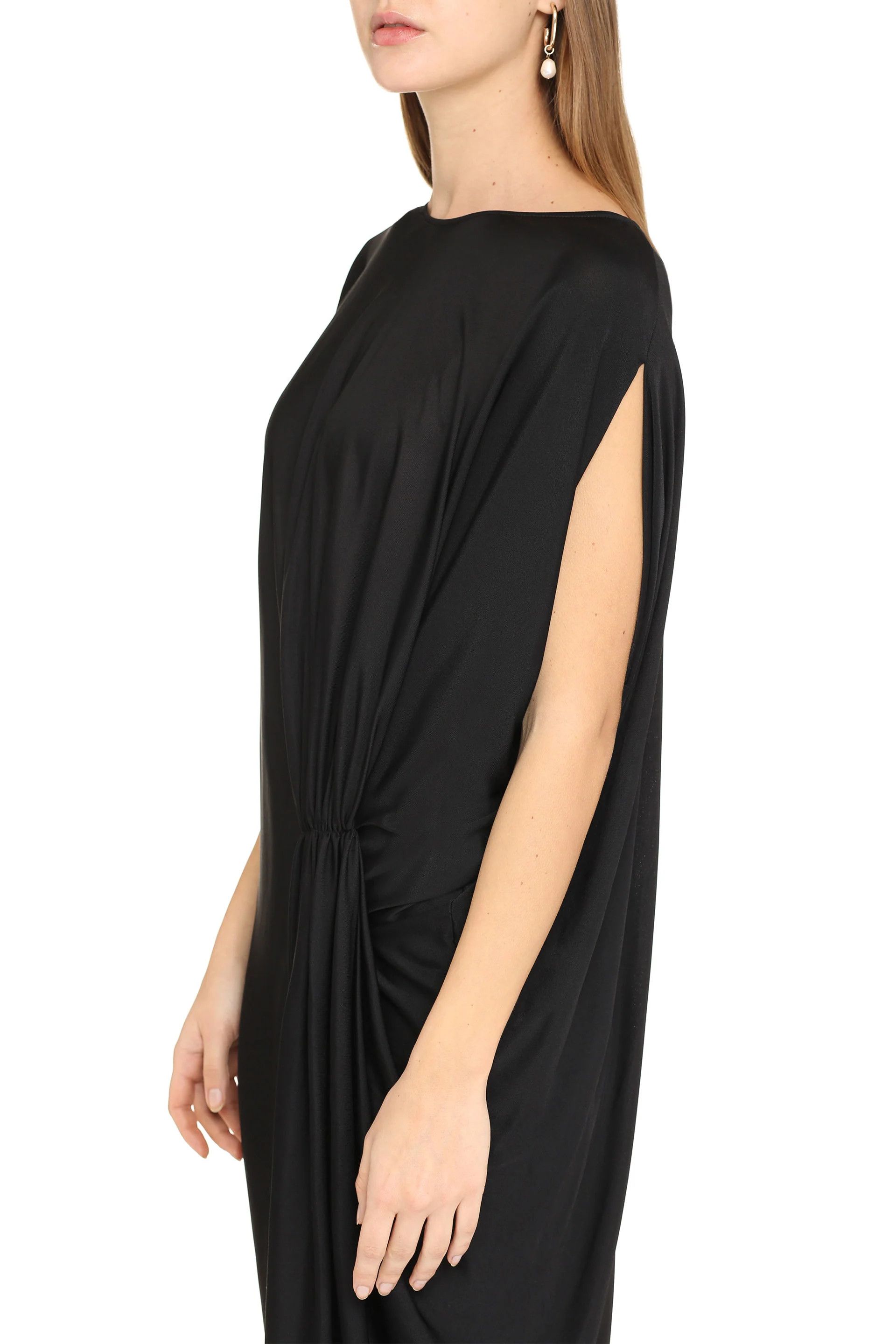 Maison Margiela o1y0625 Midi Dress in Black Size M / US 6-8 / IT 42-44 - 4 Thumbnail