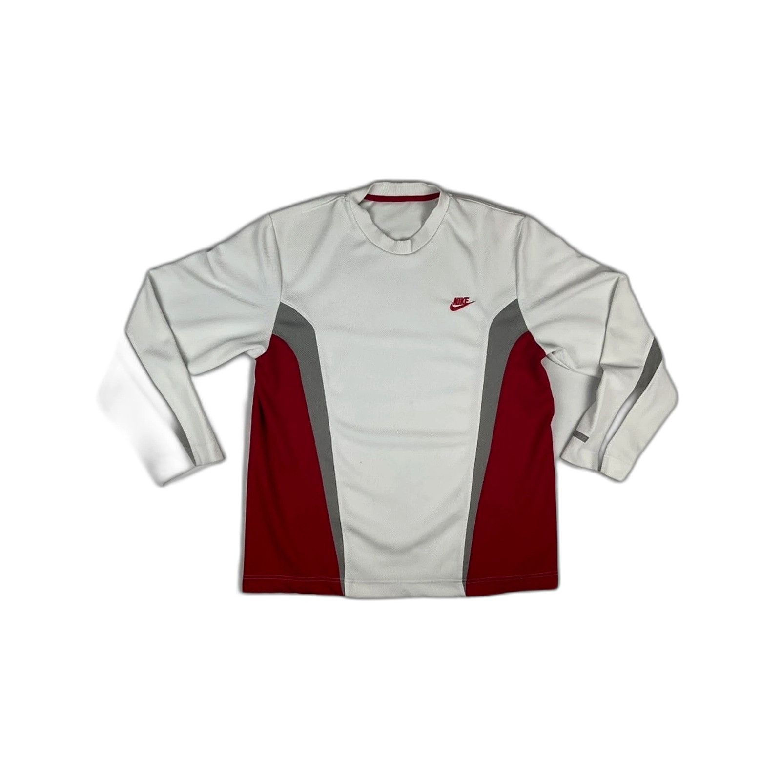 Nike Nike Vintage Long Sleeve Athletic Shirt Mens XL White Red Y2 Size US XL / EU 56 / 4 - 1 Thumbnail