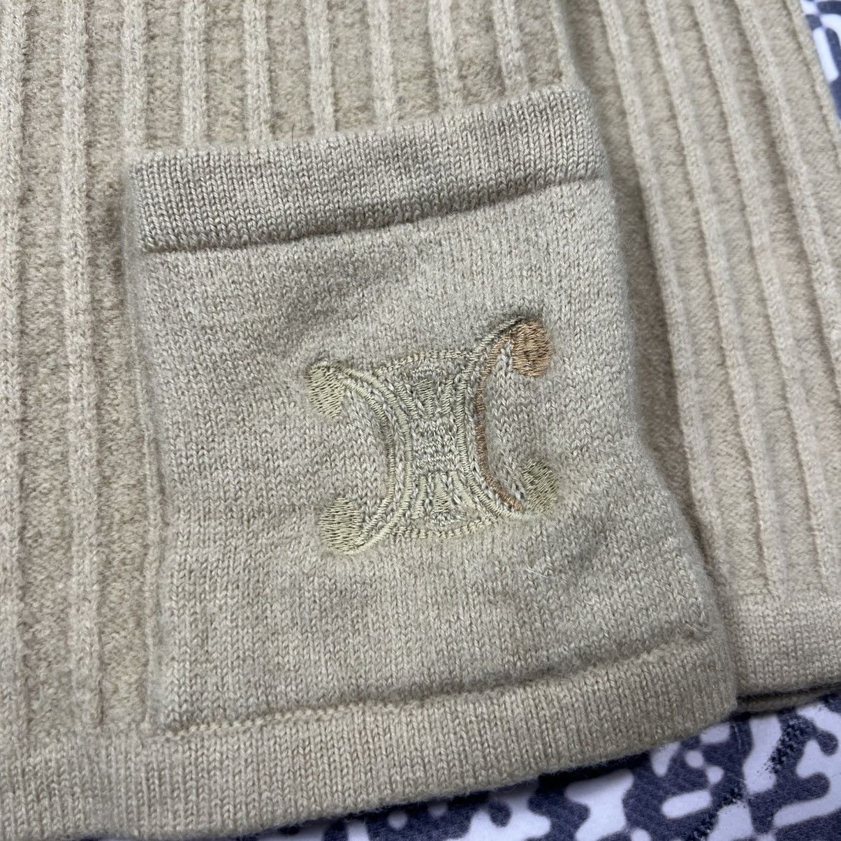 Celine Vintage 90s CELINE Paris Wool Cardigan Luxury Retro Style Size XS / US 0-2 / IT 36-38 - 12 Thumbnail