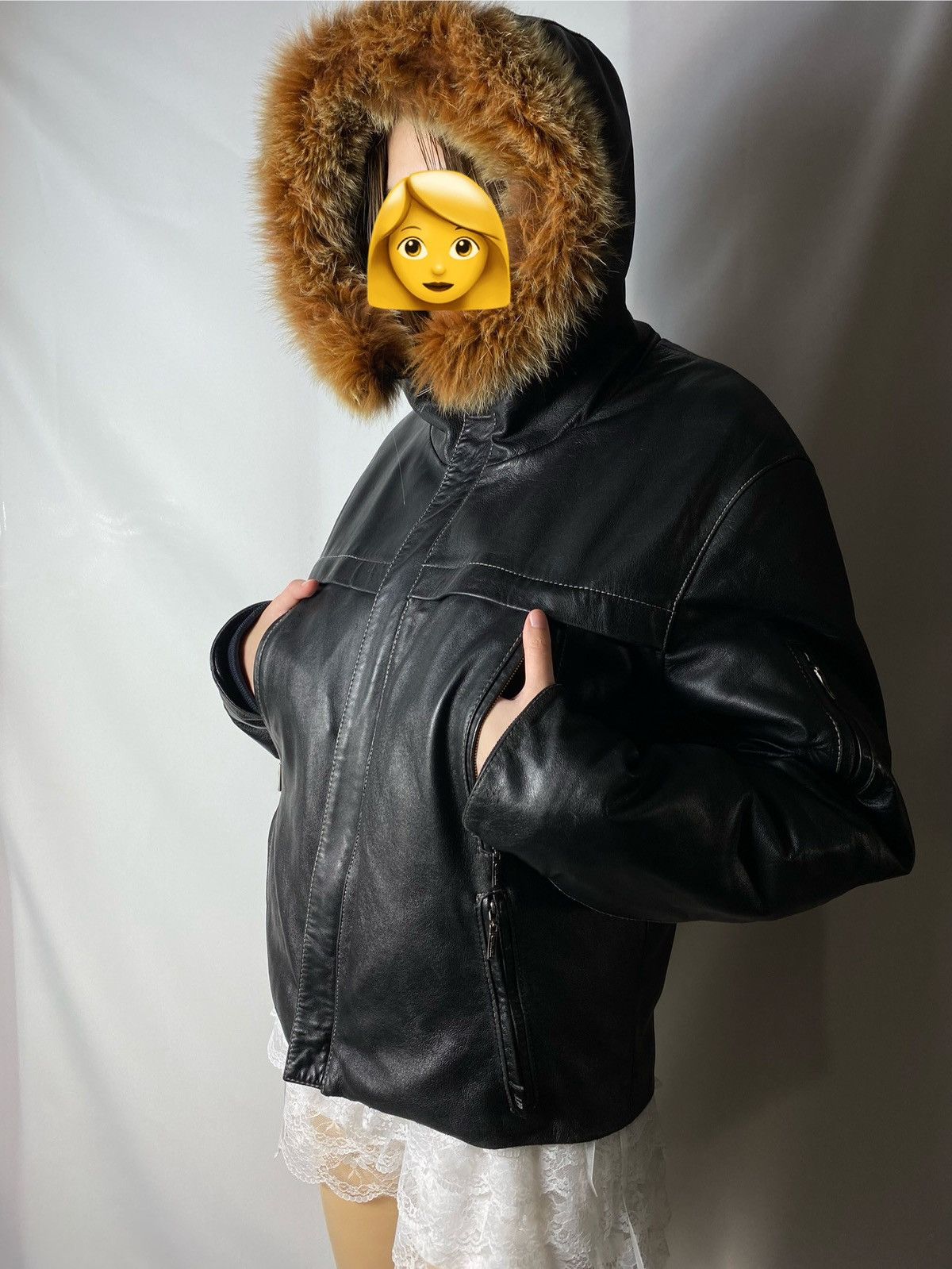 GF Ferre Gianfranco Ferre GF Ferre Leather Jacket with Genuine Fur Size L / US 10 / IT 46 - 5 Thumbnail