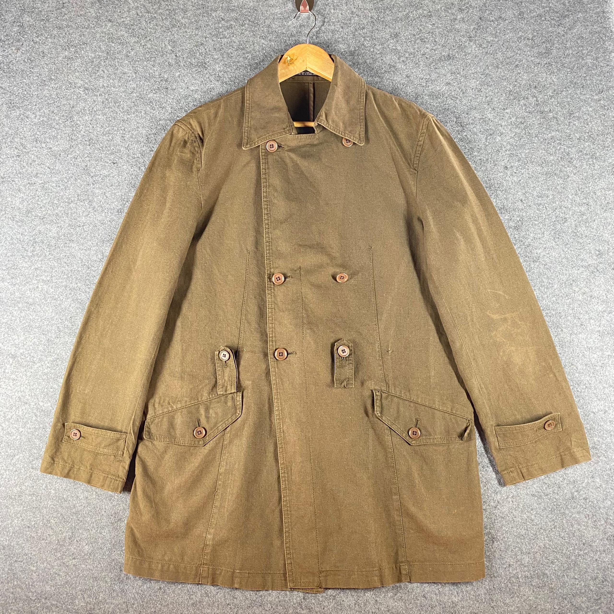 Yohji Yamamoto Vintage 90s Ined Homme by Yohji Yamamoto Parka Jacket Size US L / EU 52-54 / 3 - 3 Thumbnail