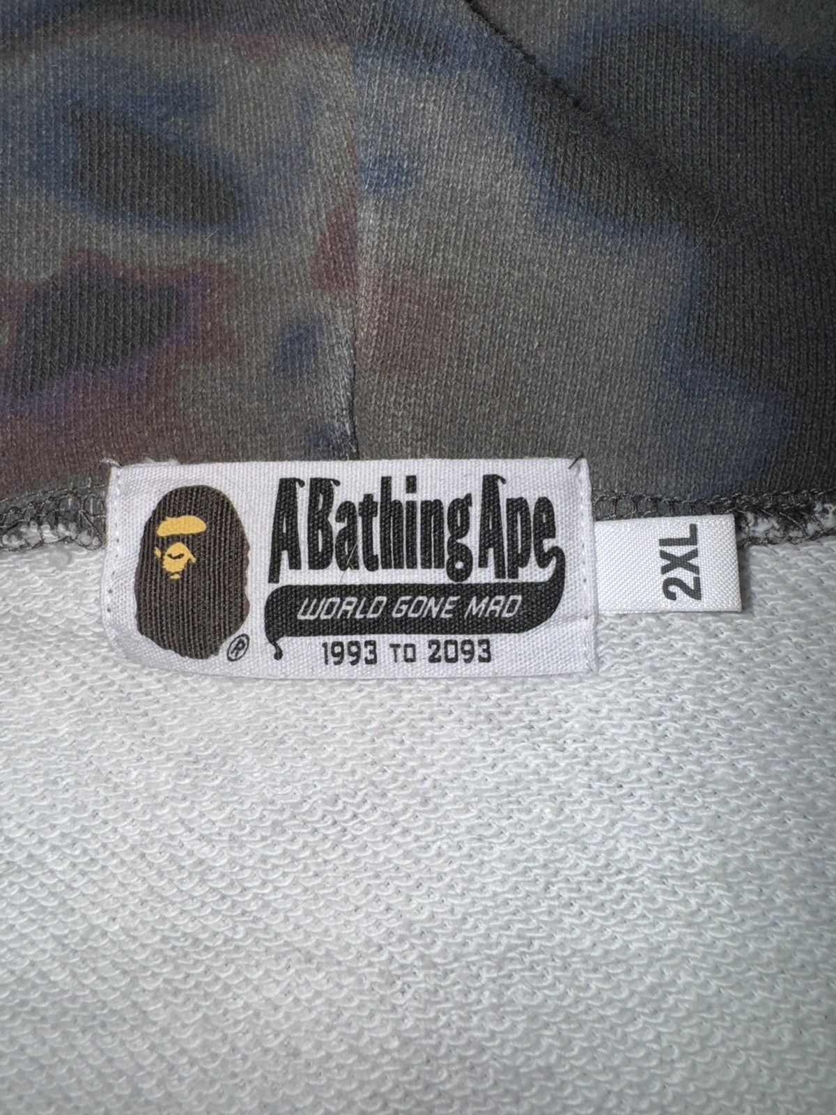 Bape Bape Thermography Shark Full Zip Hoodie Size US XXL / EU 58 / 5 - 12 Thumbnail