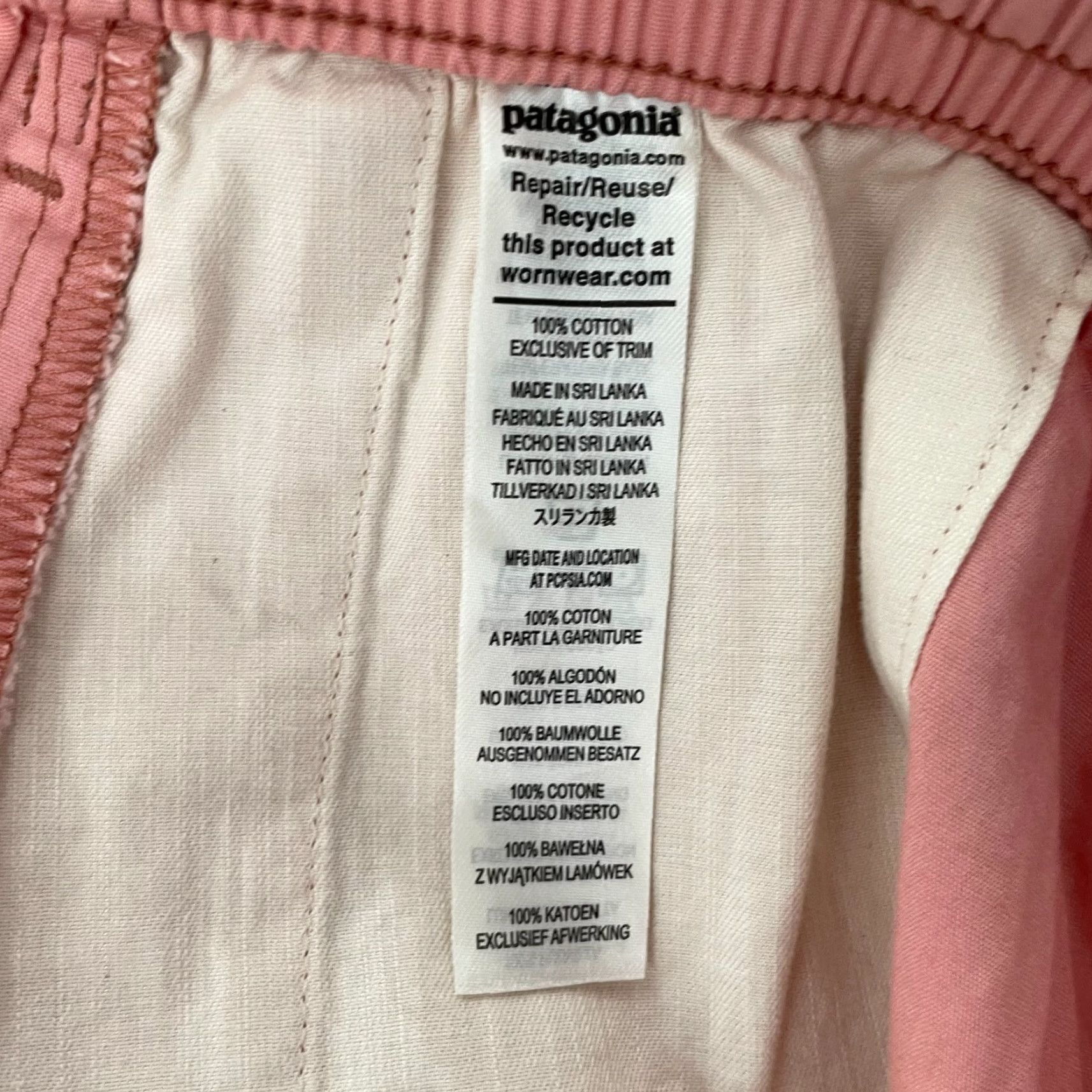 Patagonia Patagonia Shorts Womens XL Sunfade Pink Funhoggers Short Pockets Cotton Ladies Size 40" / US 18 - 7 Thumbnail