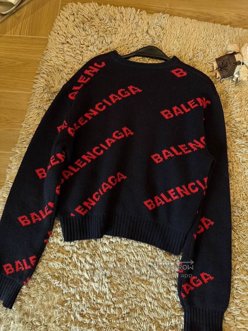 Balenciaga Balenciaga Sweater, Size S, Loose Fit, Classic Black and R Size US S / EU 44-46 / 1 - 3 Thumbnail