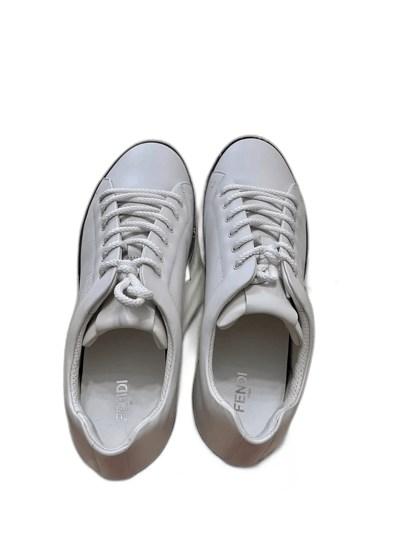 Fendi Fendi White Flat Sneakers for Men Size US 9 / EU 42 - 1 Thumbnail