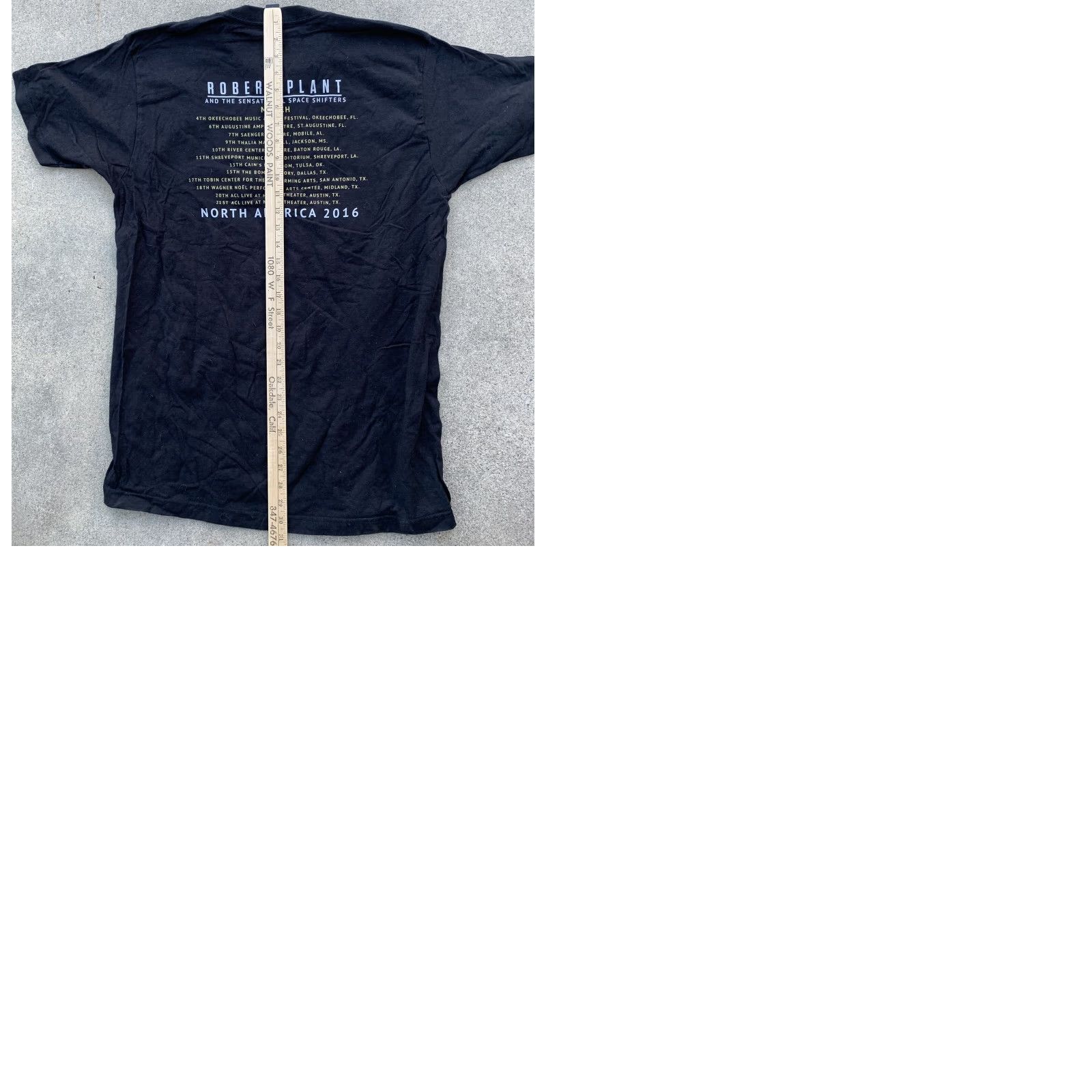 Tultex Robert Plant and the Sensational Space Shifters North America 2016 concert tee L Size US L / EU 52-54 / 3 - 9 Thumbnail