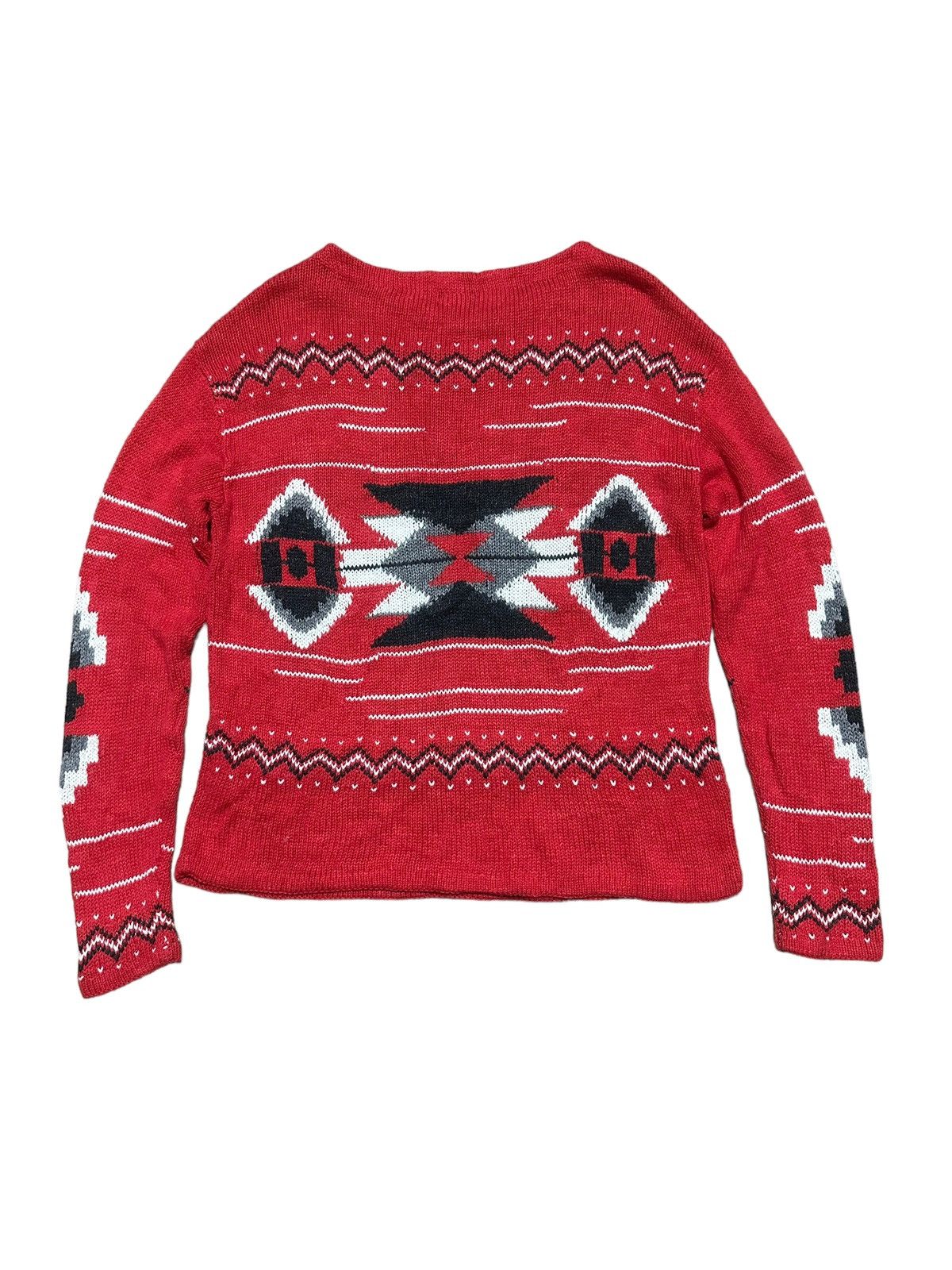Polo Ralph Lauren × RRL Ralph Lauren Vintage RL Polo Hand Knit Native Southwestern Navajo Sweater Size US L / EU 52-54 / 3 - 3 Thumbnail
