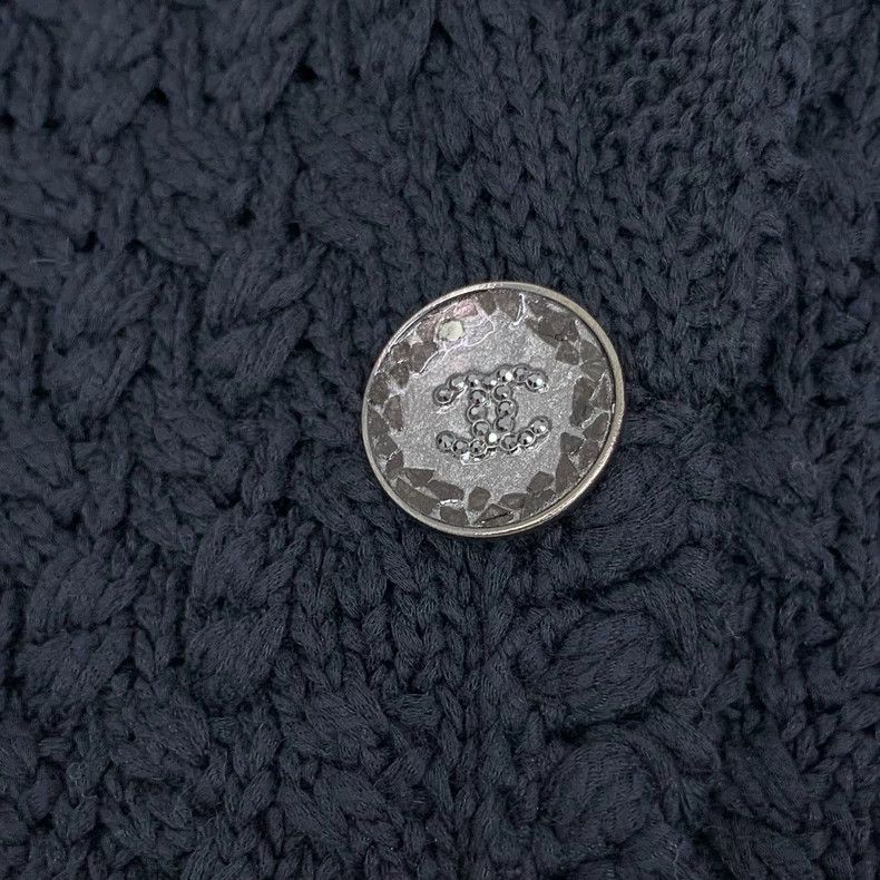 Chanel Chanel Black multi-pocket cotton lapel long-sleeved knitted Size XS / US 0-2 / IT 36-38 - 5 Thumbnail