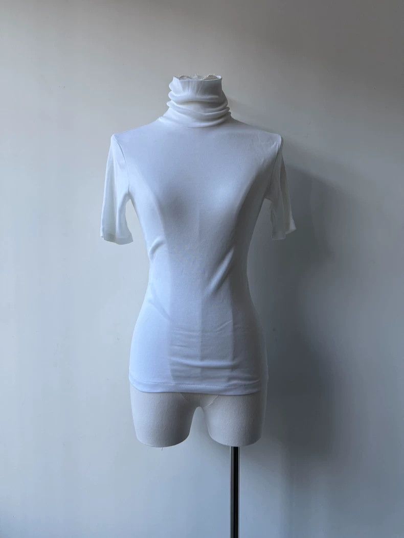 Y's size 3 High-necked slim short sleeves