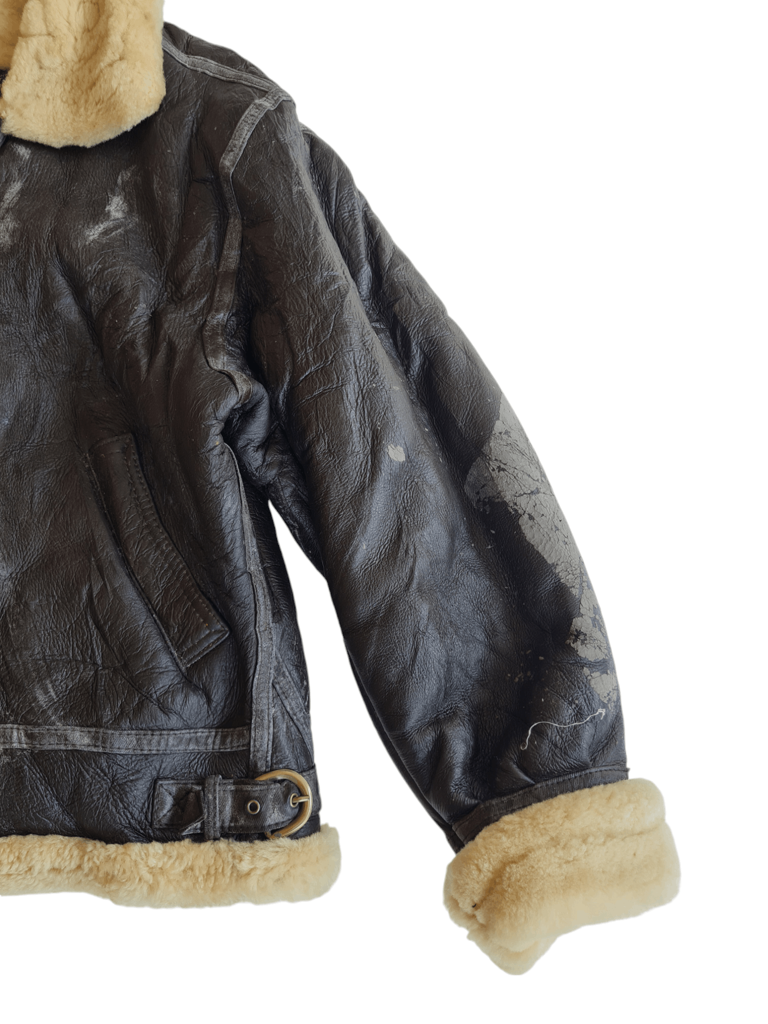 Vintage ✅️Vintage B3 Military US Air Force Leather Jacket Size US L / EU 52-54 / 3 - 6 Thumbnail