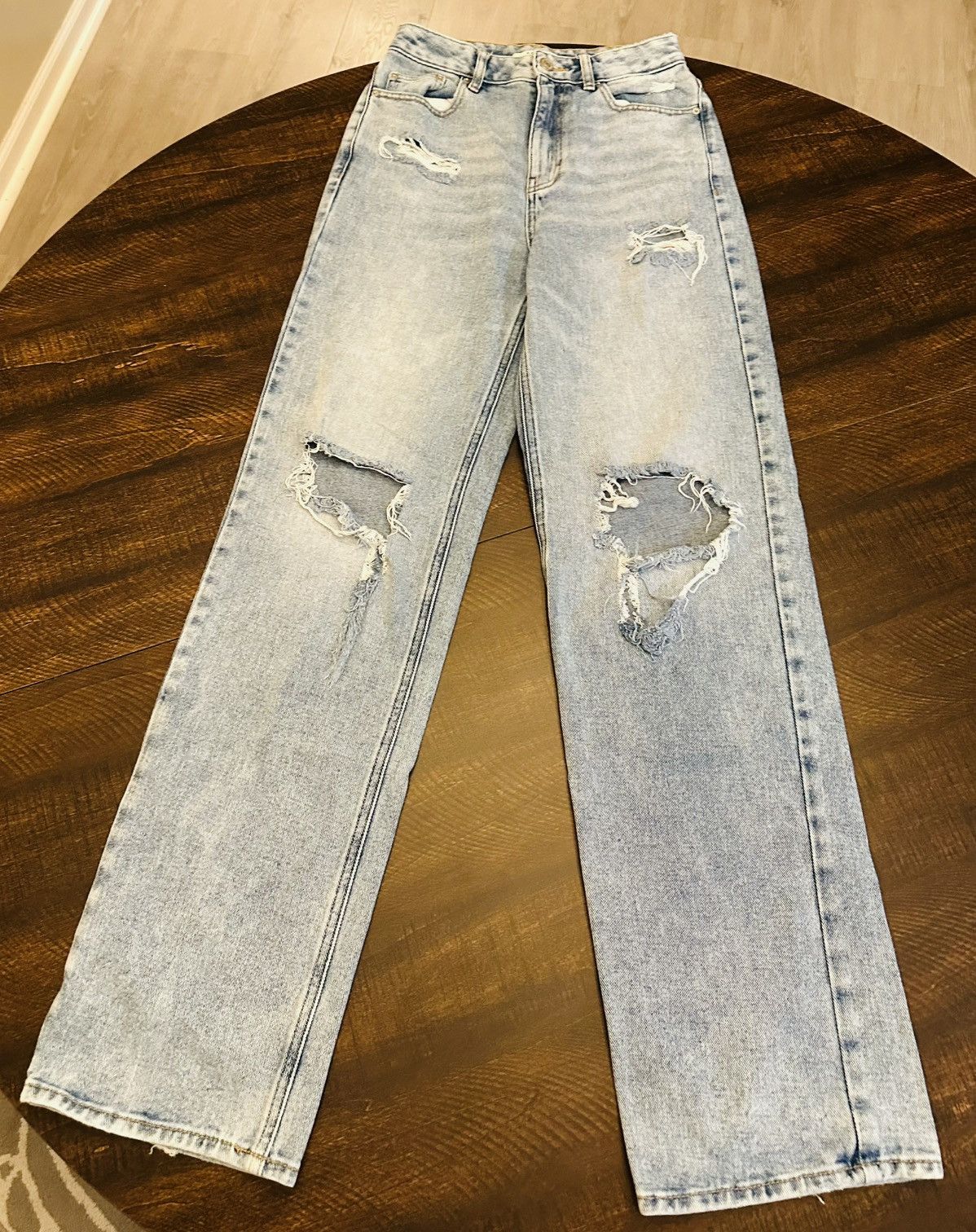 Pacsun PacSun 90's Boyfriend Distressed Women's Size 25 Denim Jeans Size 25" / US 0 / IT 36 - 1 Thumbnail