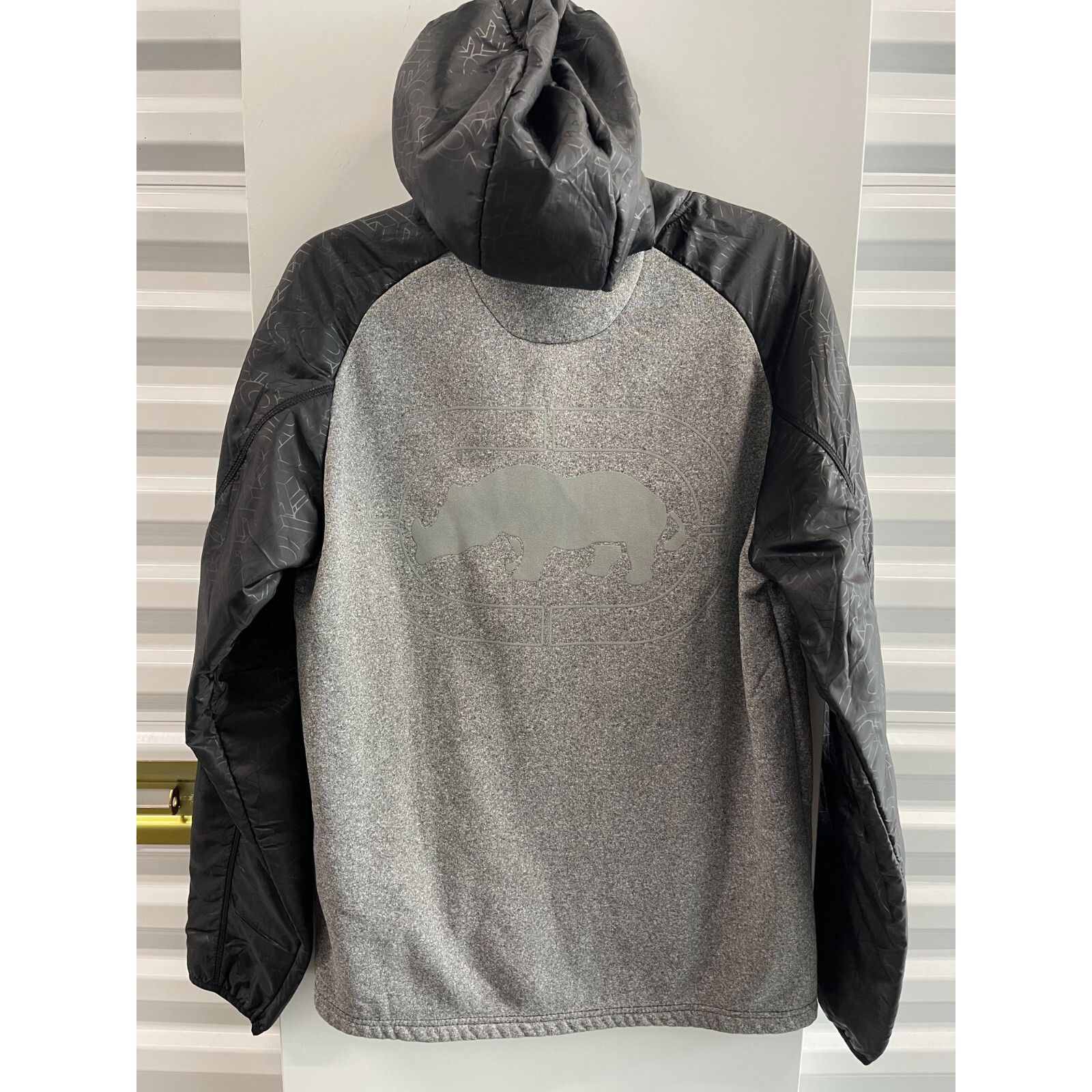 Marc Ecko VTG Y2K 90S ECKO FUNCTION GREY FLEECE TECH ZIP SWEATER HOODI Size US M / EU 48-50 / 2 - 9 Thumbnail