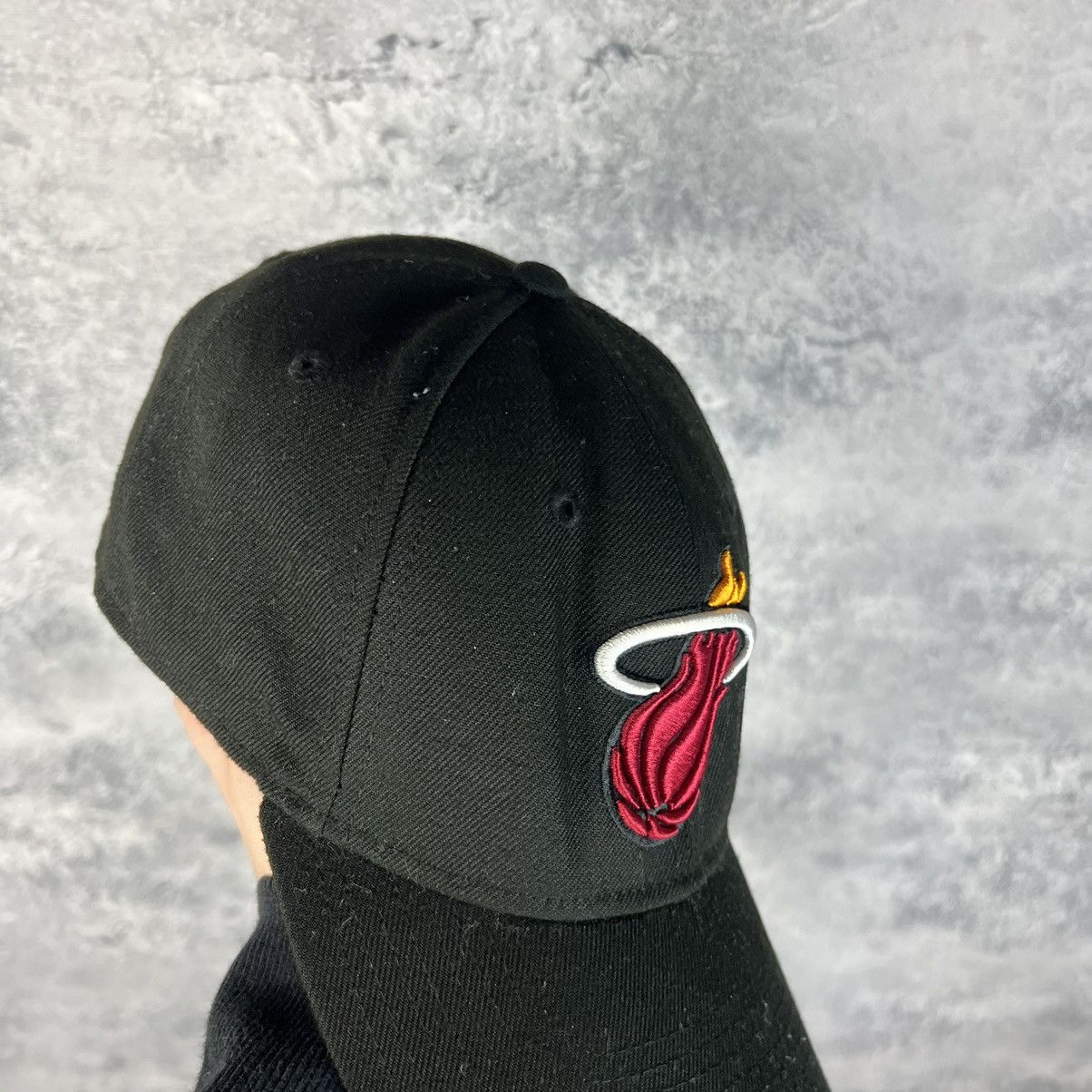 NBA Miami Heat New Era Vintage Cap Men's Black Polyester Size ONE SIZE - 7 Thumbnail