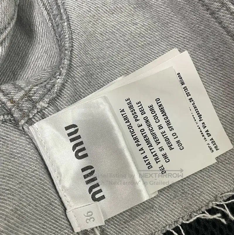 Miu Miu Miu Miu Spring Autumn Gray Denim Cropped Cardigan . Size M / US 6-8 / IT 42-44 - 4 Thumbnail