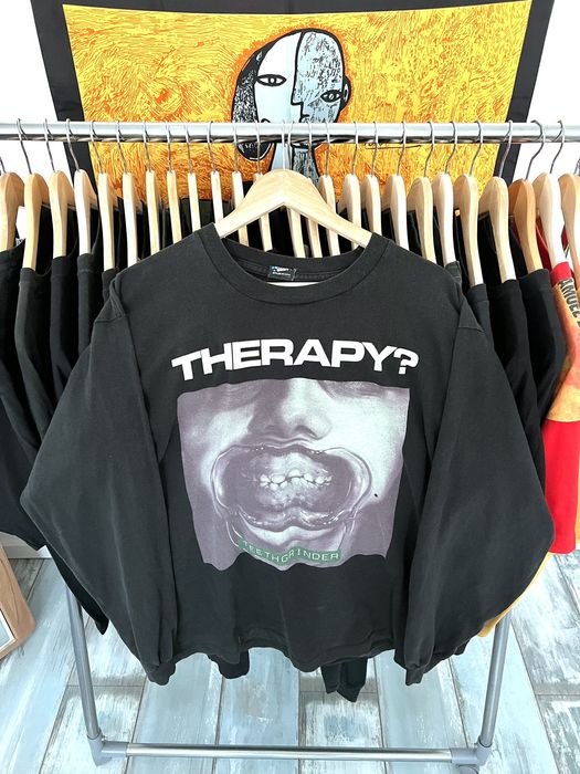 Vintage Therapy? Teethgrinder 90s Vintage Band Longsleeve T Shirt