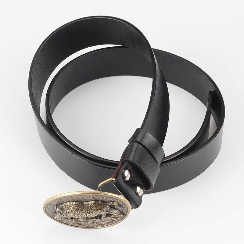 Designer Modern Vintage Belt Riveted Belts Menswear Accessories Size ONE SIZE - 5 Thumbnail