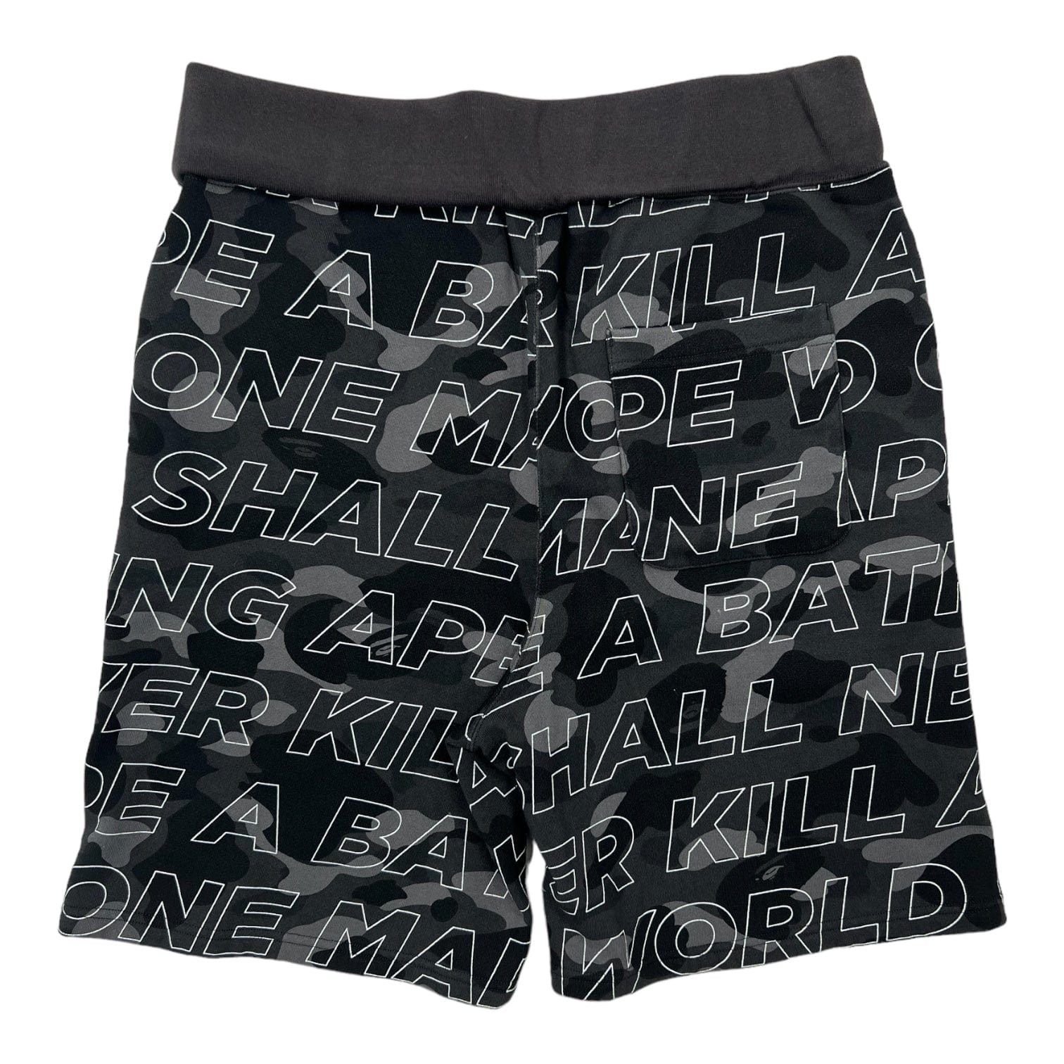 Bape Ape Shall Never Kill Ape Sweat Shorts Black Size US 36 / EU 52 - 1 Thumbnail