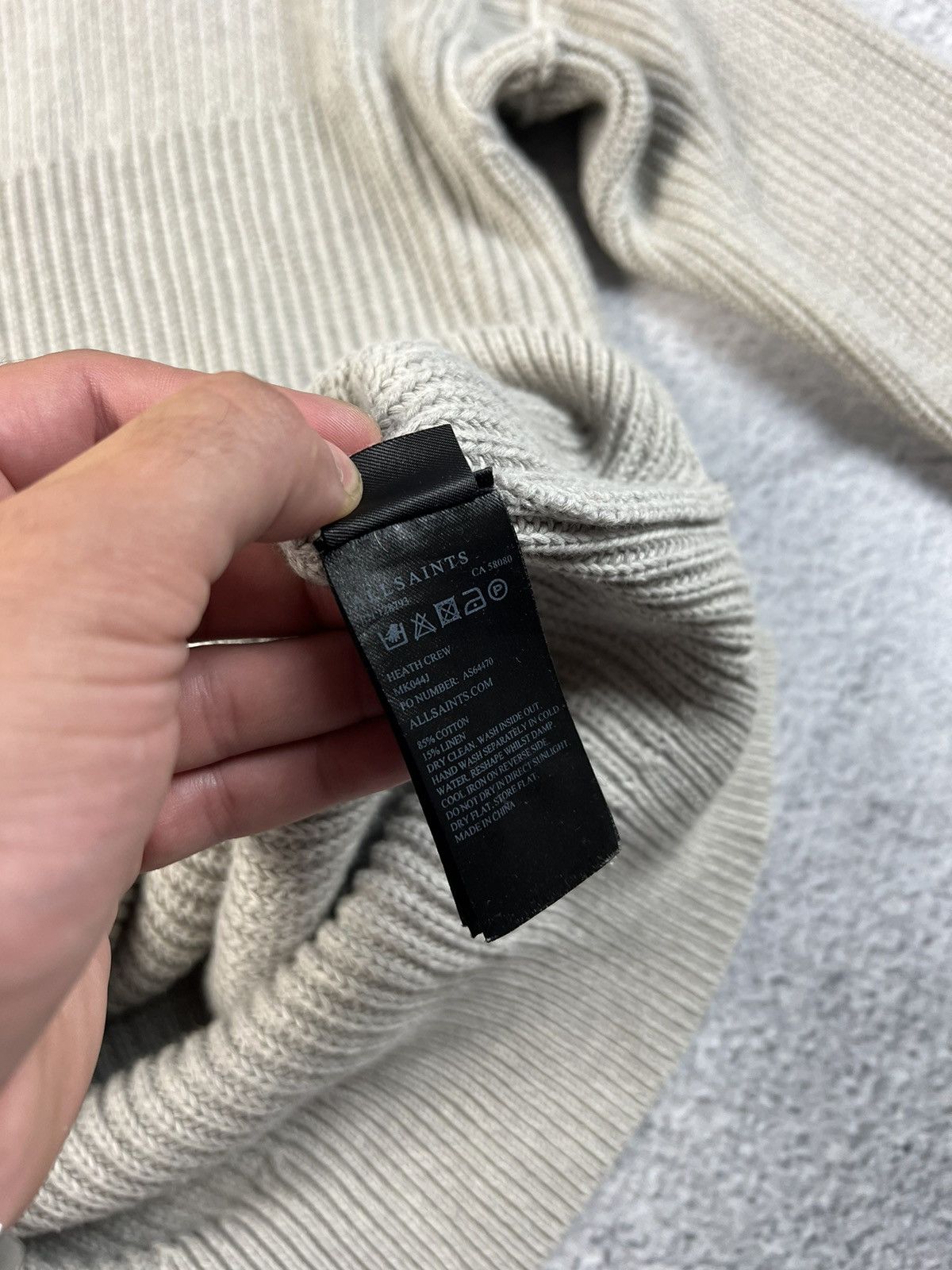20471120 × Allsaints × Japanese Brand All saints heath crew sweater Size US XS / EU 42 / 0 - 8 Thumbnail