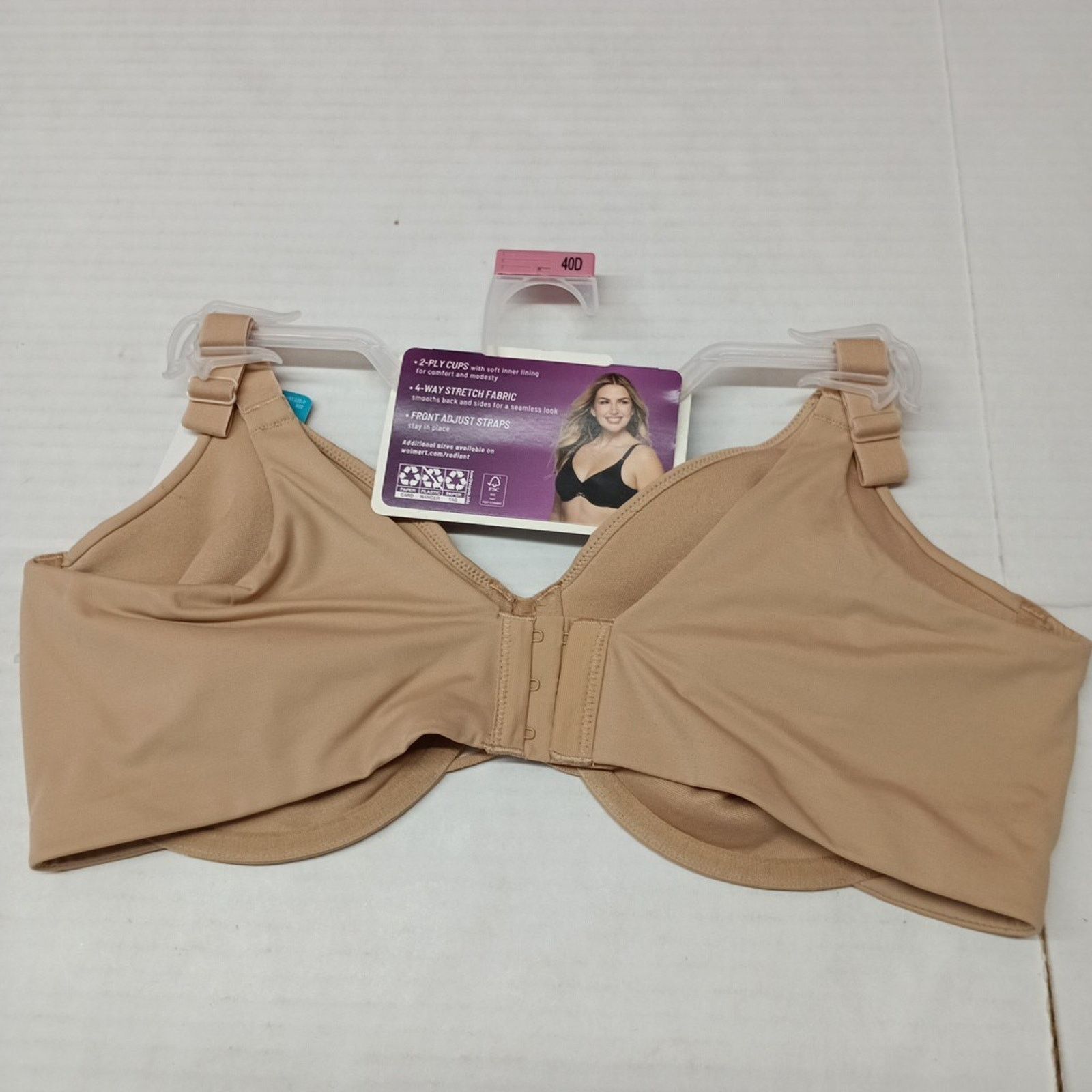 Other Vanity Fair Radiant Women's Underwire Bra 40D Honey Beige Size ONE SIZE - 3 Thumbnail