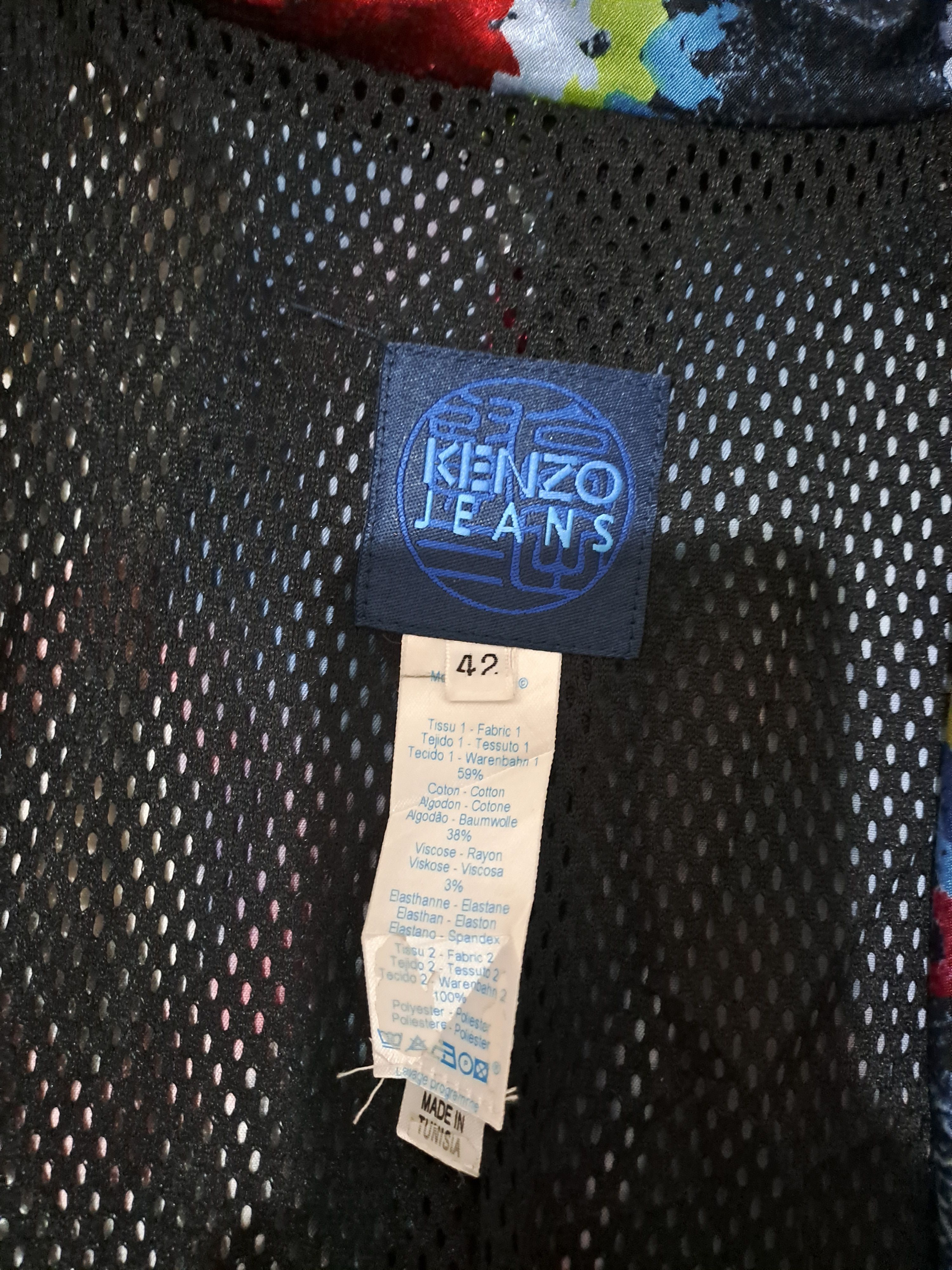 Kenzo 80s Kenzo Jeans Mesh Lined Blazer Jacket Size M / US 6-8 / IT 42-44 - 2 Thumbnail