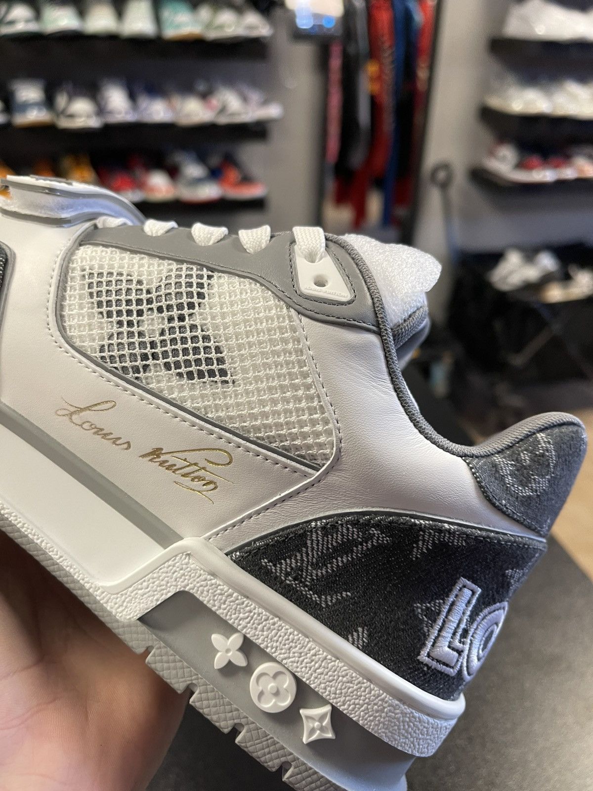 Louis Vuitton Size 5UK/6US - Louis Vuitton Trainer Grey Brand New 1ADF0Y Size US 6 / EU 39 - 8 Thumbnail