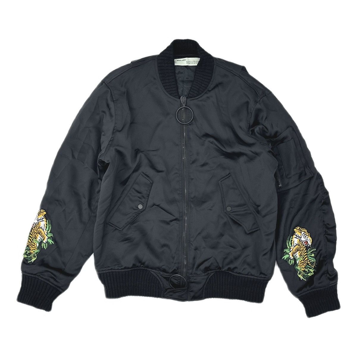 Off-White Off-White Tiger Embroidered Souvenir Bomber Jacket Size US M / EU 48-50 / 2 - 1 Thumbnail