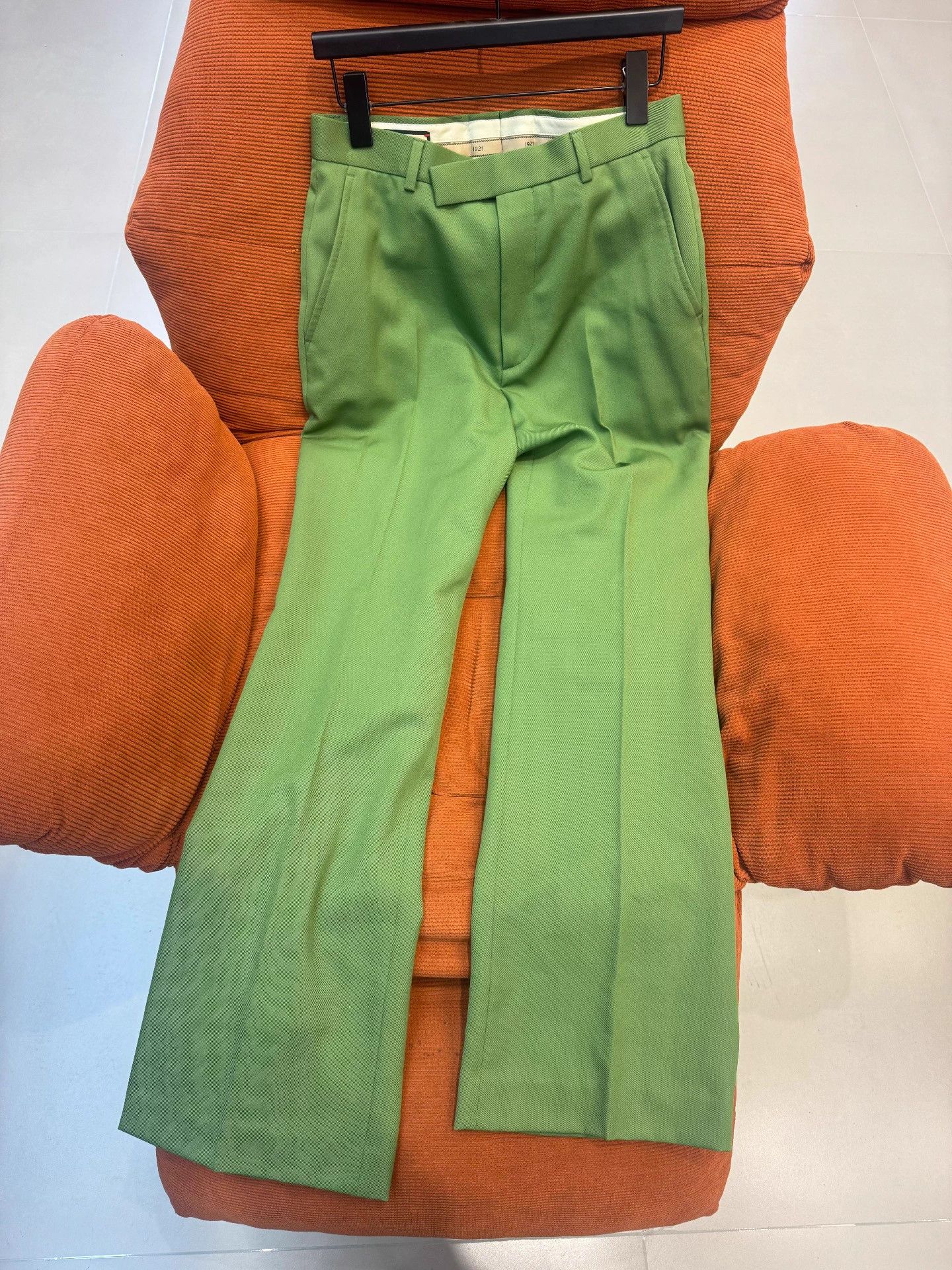 Gucci Gucci 100% Wool Green 44 Men's Trousers Size US 28 / EU 44 - 1 Thumbnail