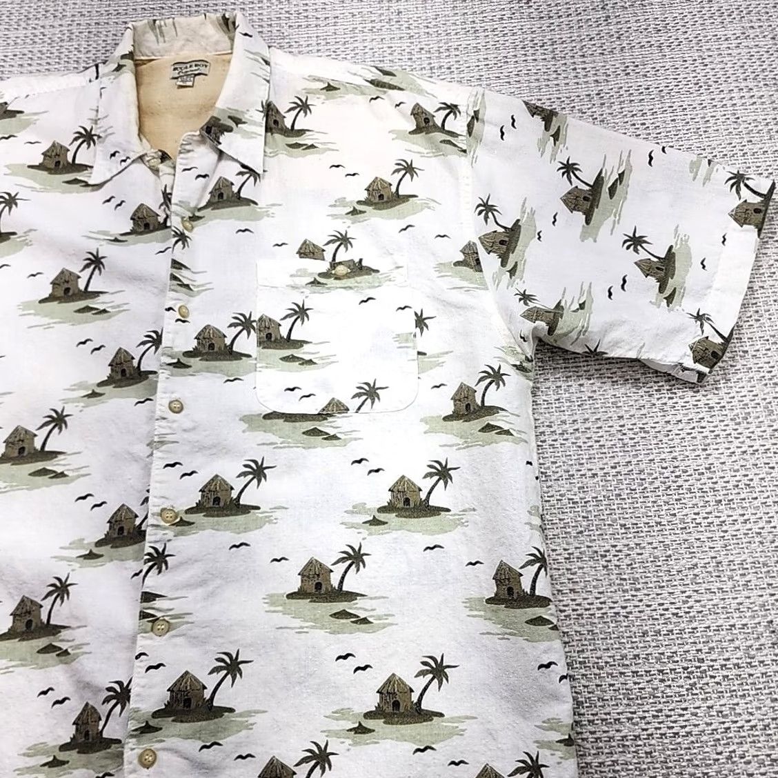 Bugle Boy VINTAGE Bugle Boy Hawaiian Shirt Mens XL Button Up Short Sleeve Tikis Palms Customers Size US XL / EU 56 / 4 - 2 Thumbnail