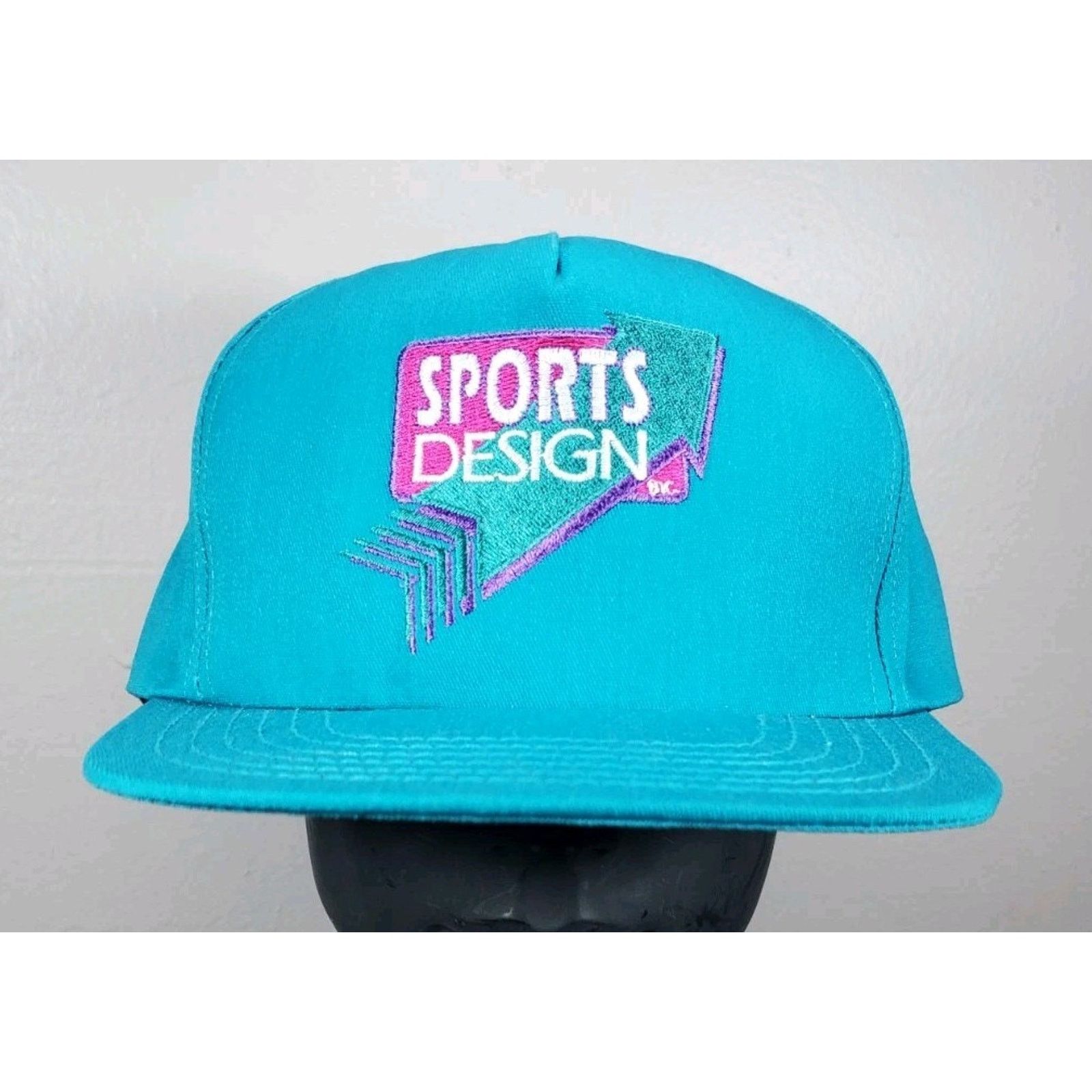 NASCAR × Vintage Sports Design Hat Snapback Cap Teal Pink Cotton Candy Racing Size ONE SIZE - 1 Thumbnail