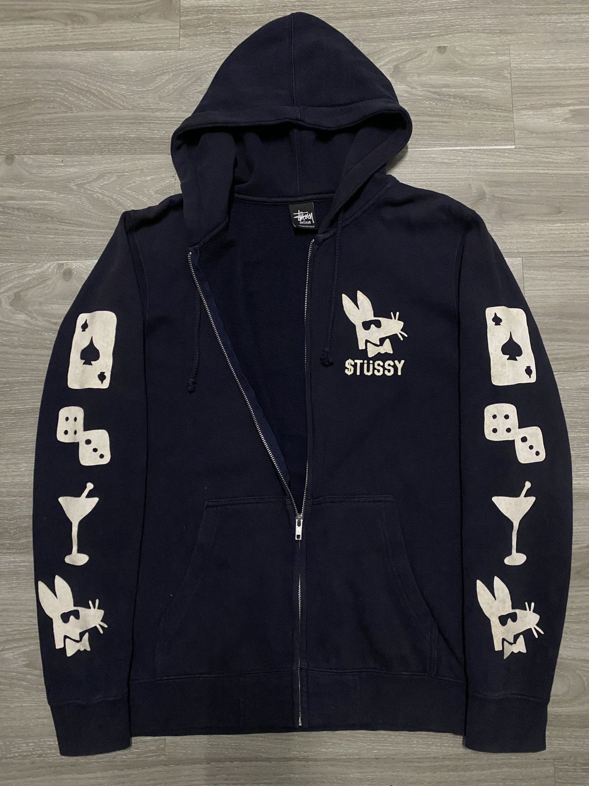 Stussy VINTAGE - STAY PAID STUSSY CREW DOLLAR SIGN HOODIE ZIP UP Size US M / EU 48-50 / 2 - 4 Thumbnail