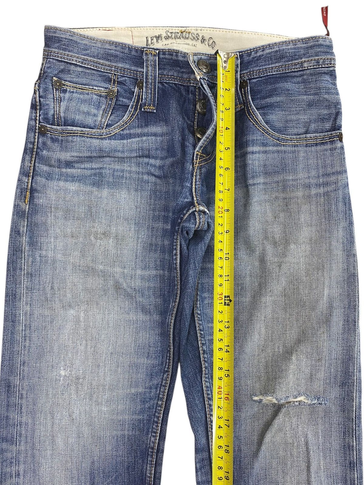 Levi's Levi’s Whiskers Faded Blue Wash Style Loose Jeans Size US 29 - 6 Thumbnail