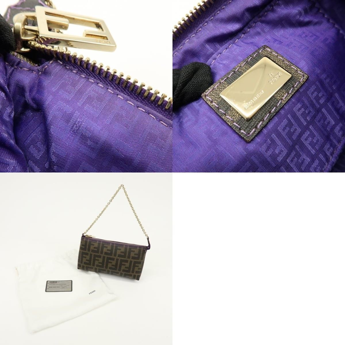 Fendi Fendi Zucca Pochette Brown Size ONE SIZE - 7 Thumbnail