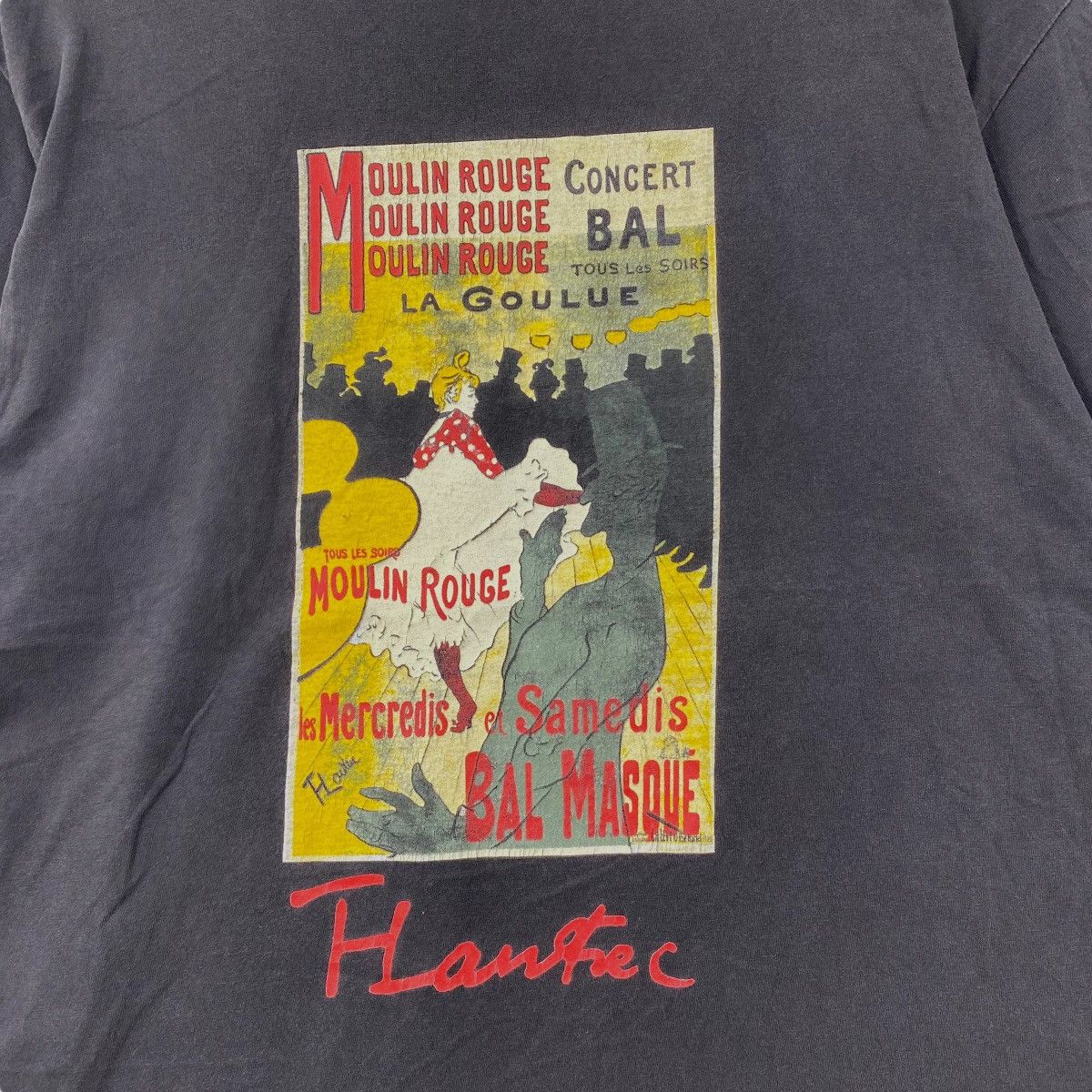 Vintage Vintage 90's MOULIN ROUGE La Goulue Museum Of Art Tee Shirt Size US S / EU 44-46 / 1 - 2 Thumbnail