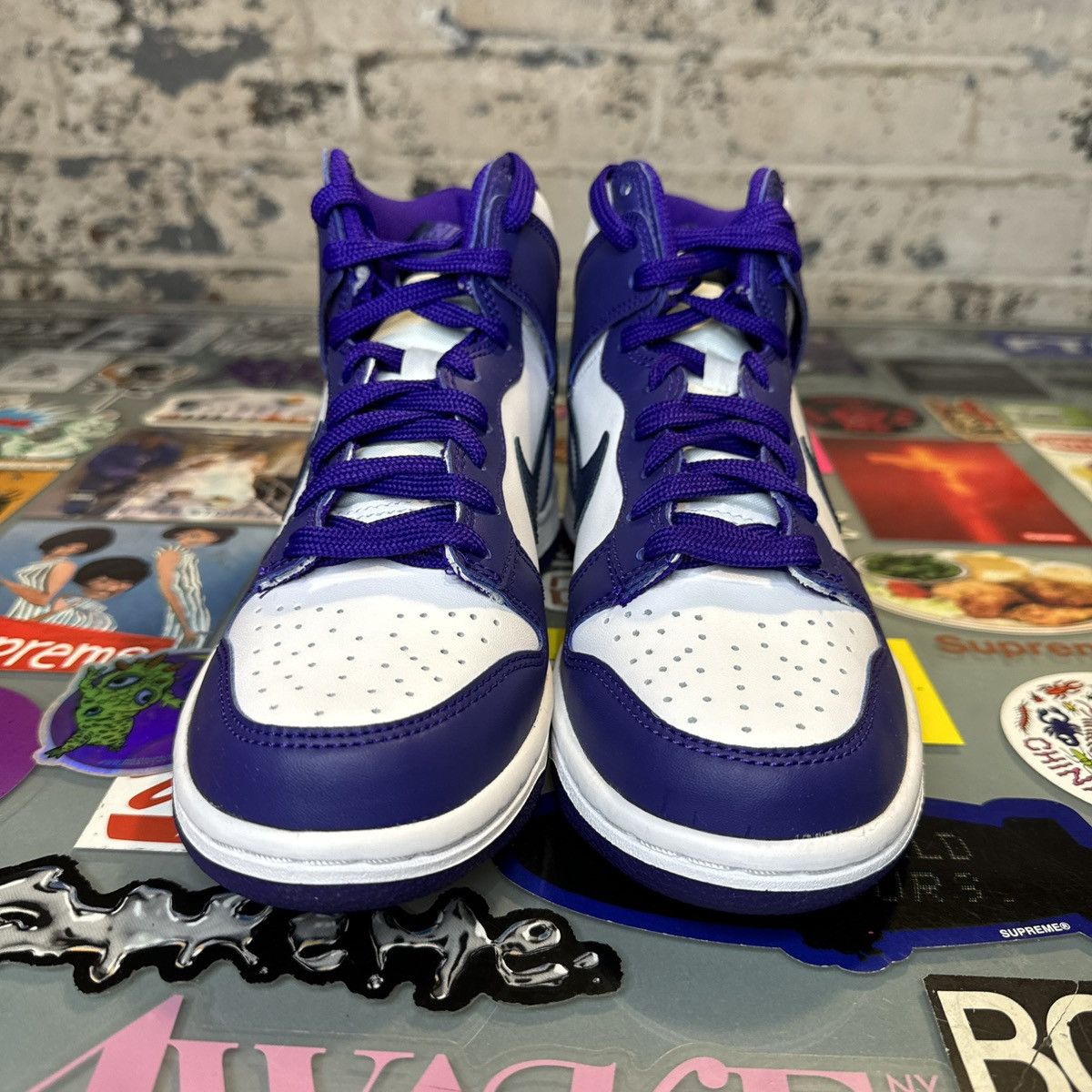 Nike Nike Dunk High Electro Purple GS Size 4.5Y Kids Brand New Size US 5 / EU 37 - 4 Thumbnail