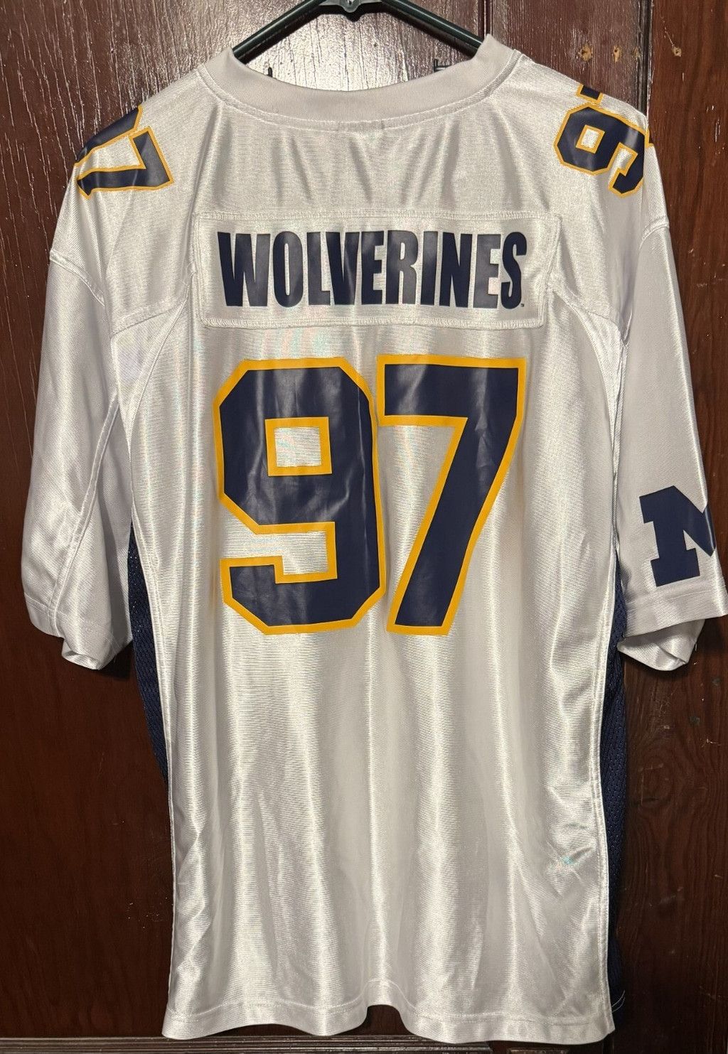 Starter Michigan Wolverines Vintage Starter #97 Jersey Size L White Size US L / EU 52-54 / 3 - 2 Thumbnail