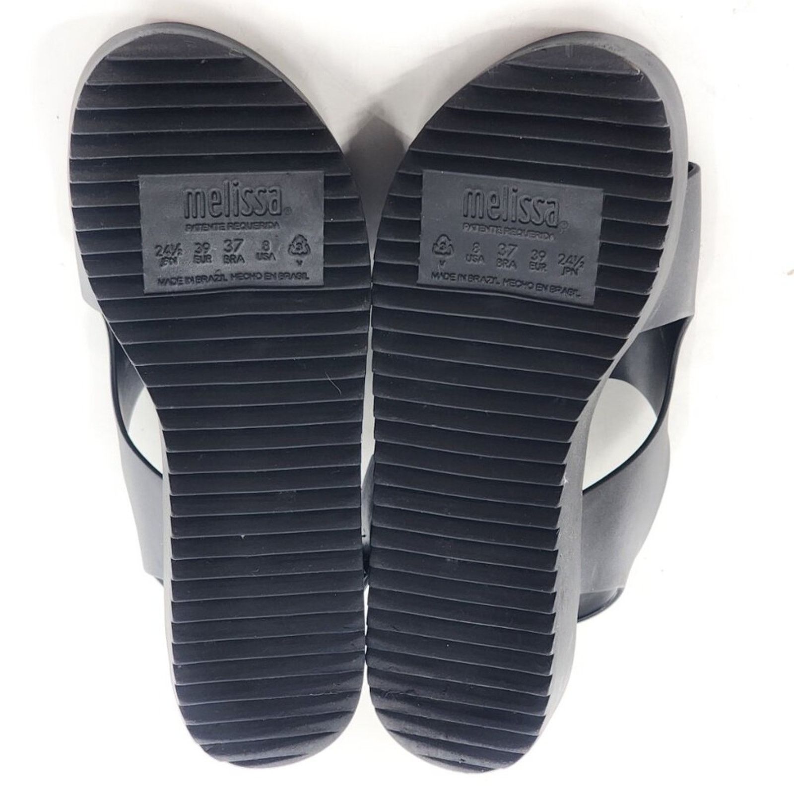 Melissa Melissa Black Rubber Platform Sandals Size 8 Berry Scented Size US 8 / IT 38 - 7 Thumbnail