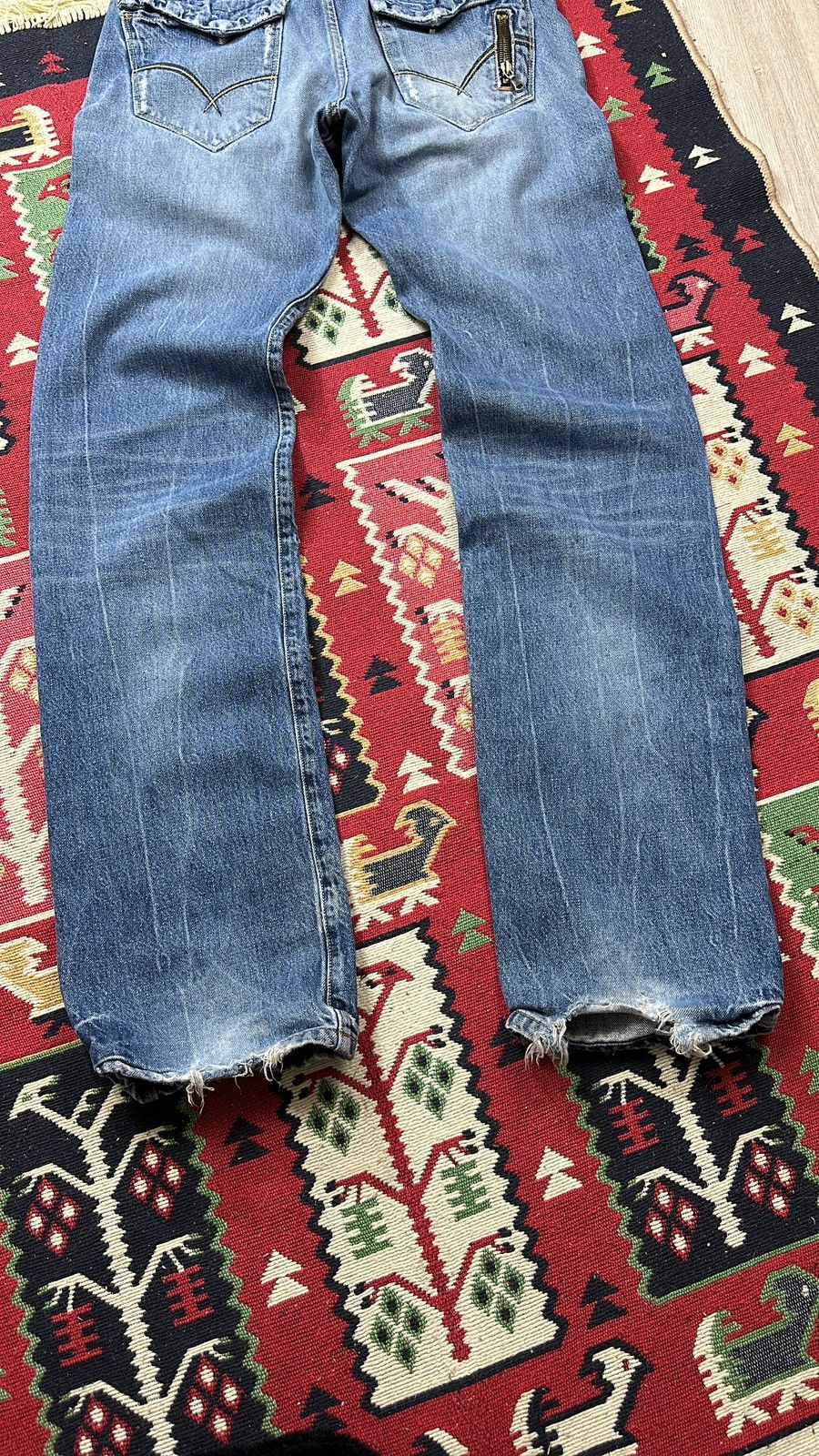 Japanese Brand × Vintage Crazy Vintage Take Two Distressed Jeans Size US 29 - 2 Thumbnail