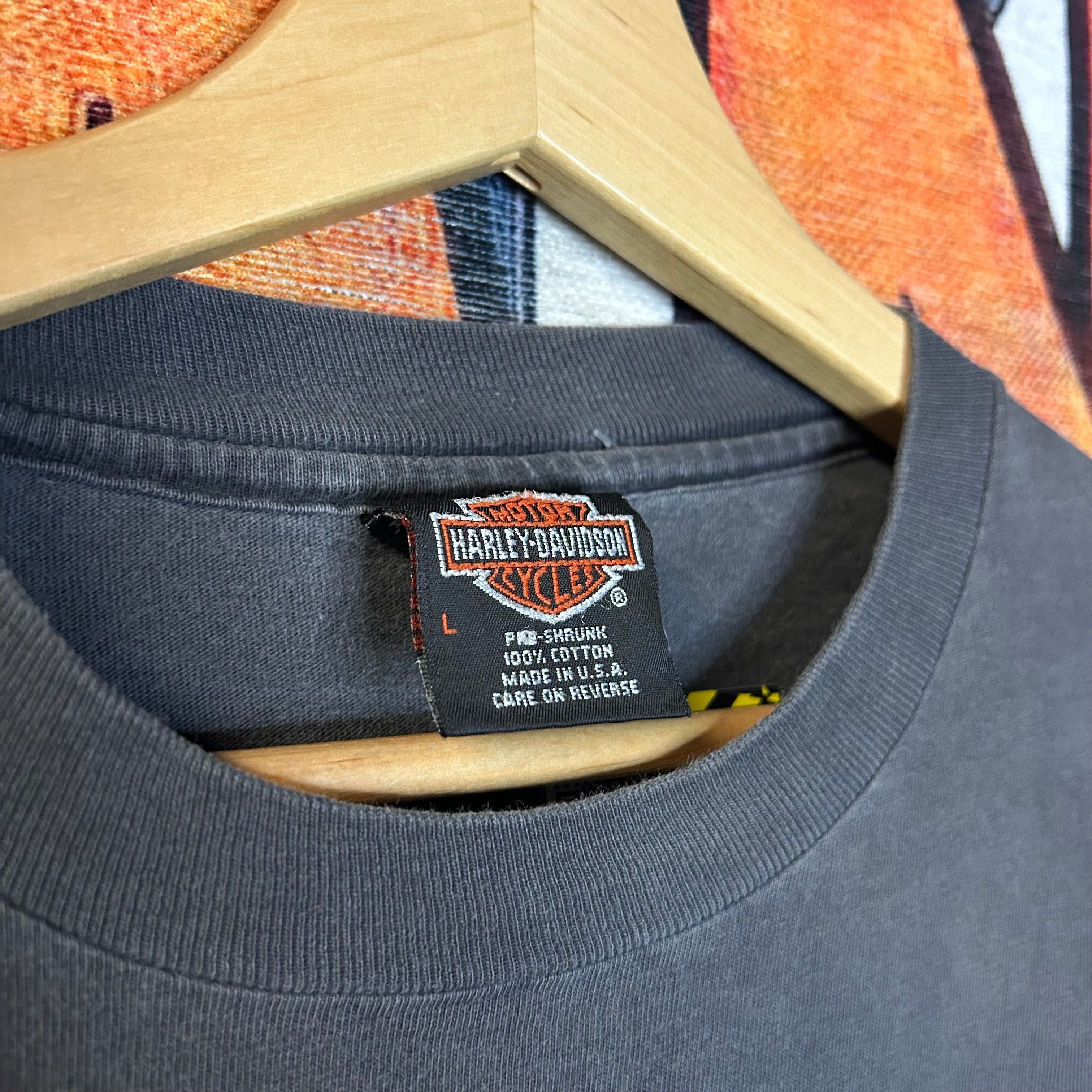 Harley Davidson × Vintage Vintage 90s Harley Davidson Wings Over America Tee Size Larg Size US L / EU 52-54 / 3 - 3 Thumbnail