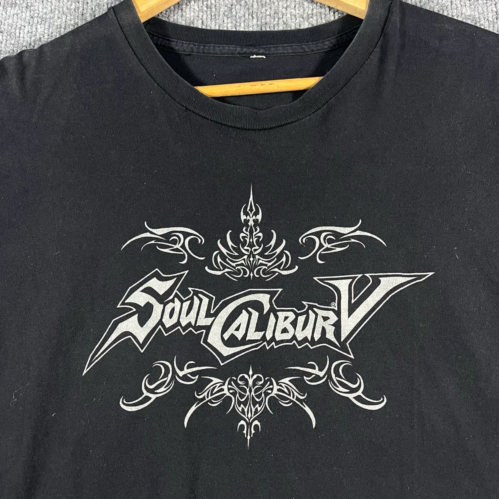 Anvil VINTAGE Anvil Classic Soul Calibur V T-Shirt - Tee, Black, Short Sleeve, Crew Neck, Size L, Men’s, Graphic Print, Cotton, 1990s-2000s Style Size US L / EU 52-54 / 3 - 2 Thumbnail