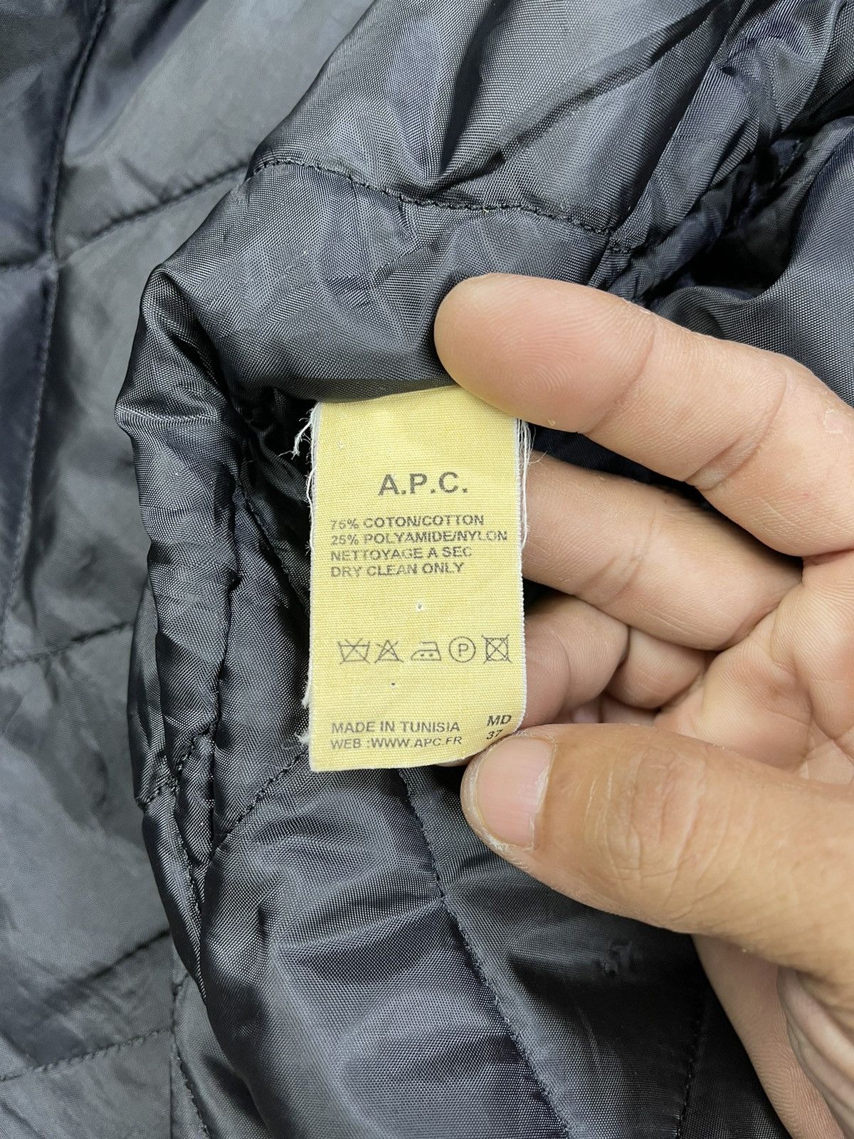 A.P.C. A.P.C Canadian Winter Coat Checked Grey Mod Jackets Size US M / EU 48-50 / 2 - 16 Thumbnail