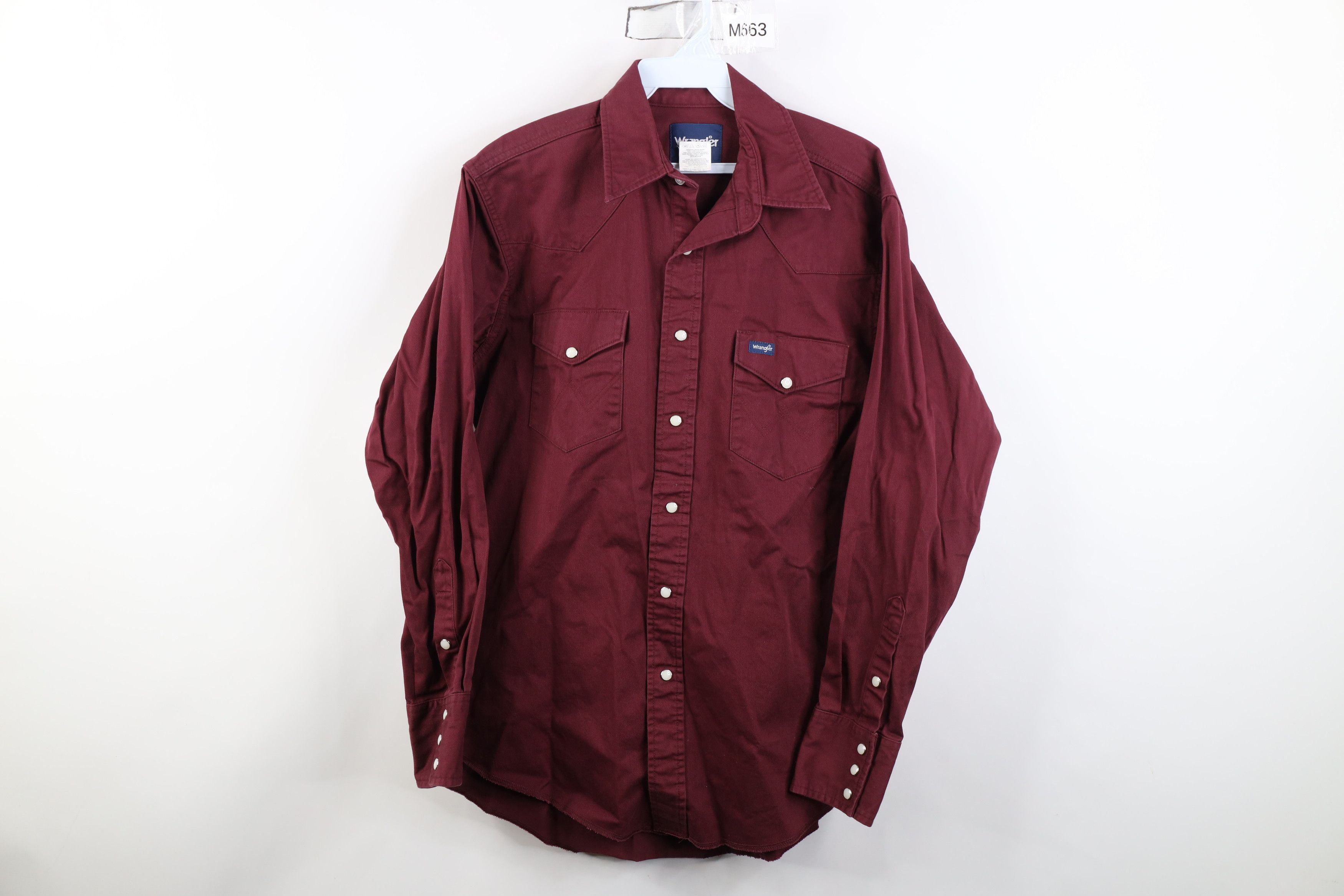 Wrangler Vintage 90s Wrangler Heavy Western Cowboy Button Shirt Red Size US M / EU 48-50 / 2 - 1 Thumbnail