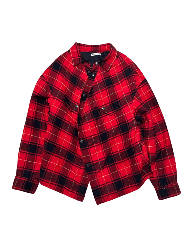 Balenciaga Balenciaga Red Plaid Cotton Jacket Size US S / EU 44-46 / 1 - 1 Thumbnail