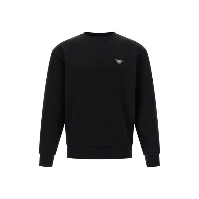 Prada PRADA Black Triangle Sweatshirt New & Authentic (Men's size: Size US XL / EU 56 / 4 - 1 Thumbnail