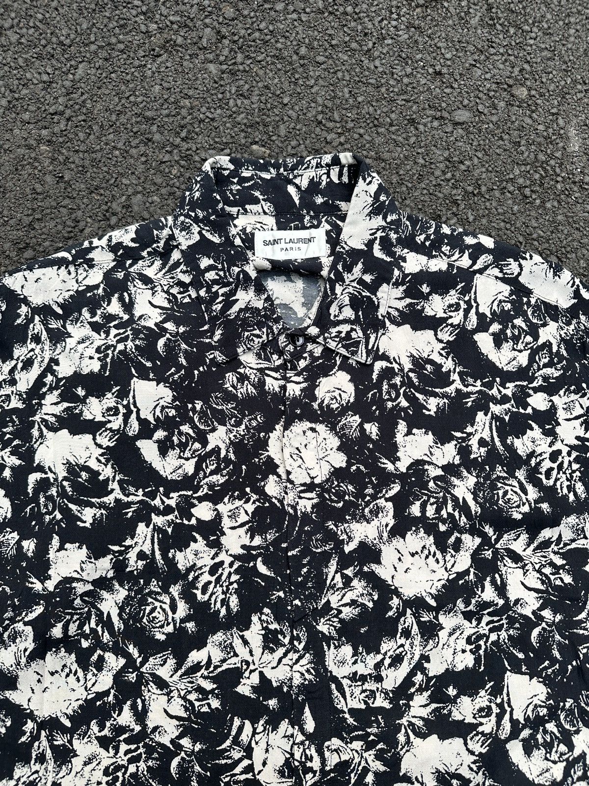 Saint Laurent Paris SAINT LAURENT FLORAL SILK SHIRT DMC Size US XL / EU 56 / 4 - 4 Thumbnail